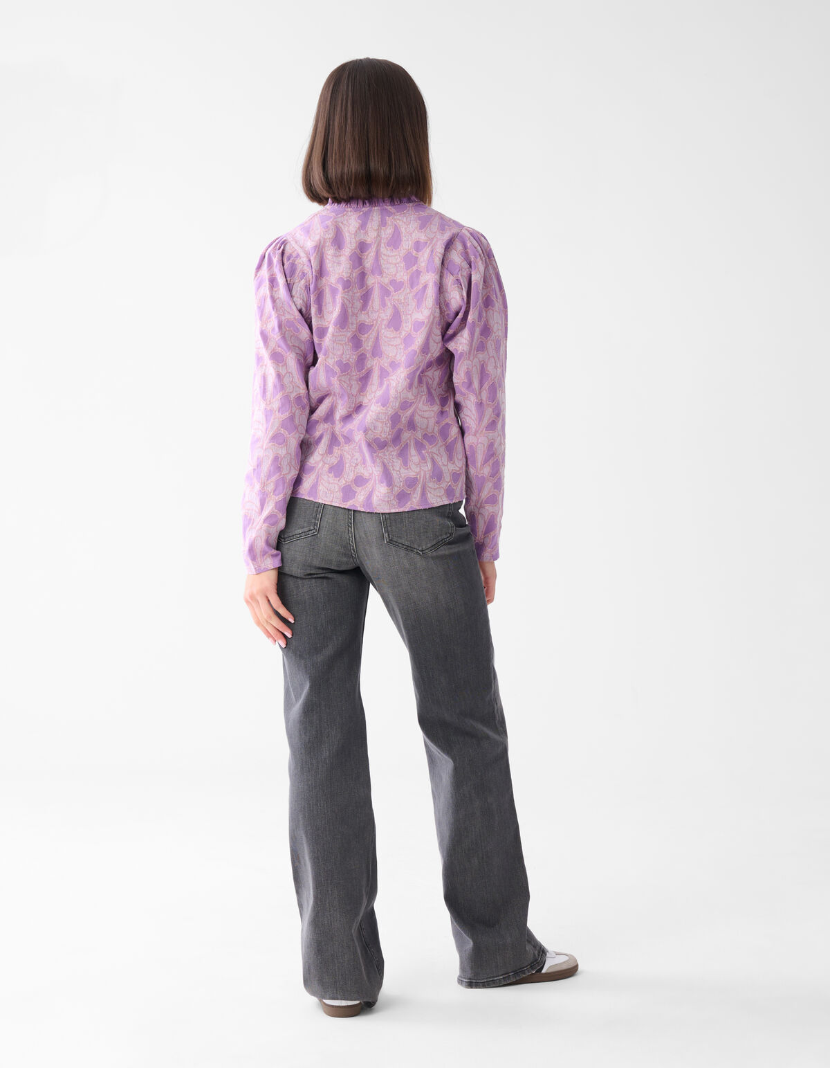 Lurex Heart Blouse Paars SHOEBY WOMEN