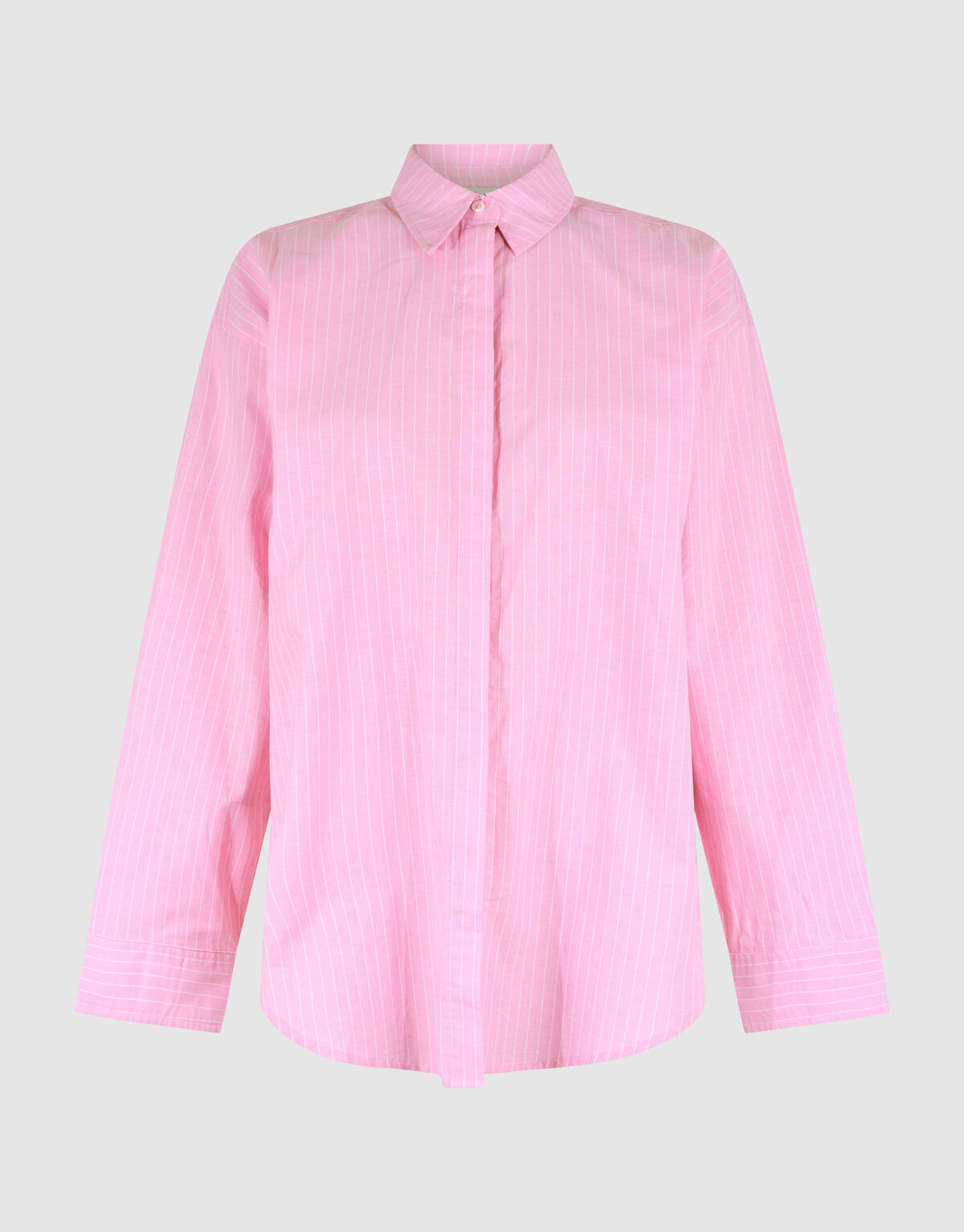 Pinstripe Poplin Blouse Roze SHOEBY WOMEN