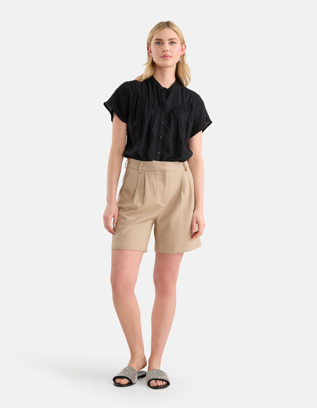 Relaxed Fit Top Zwart SHOEBY WOMEN