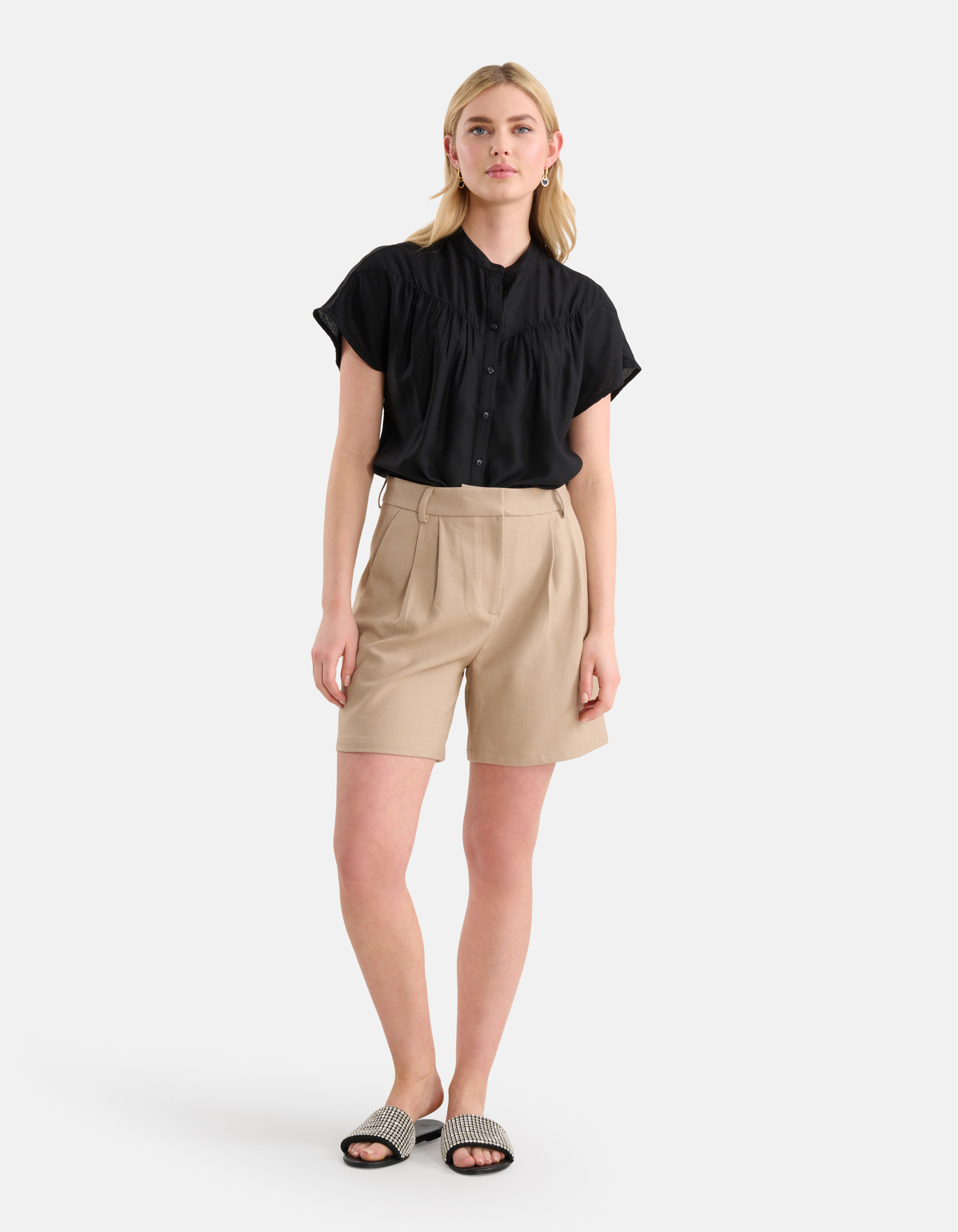 Relaxed Fit Top Zwart SHOEBY WOMEN
