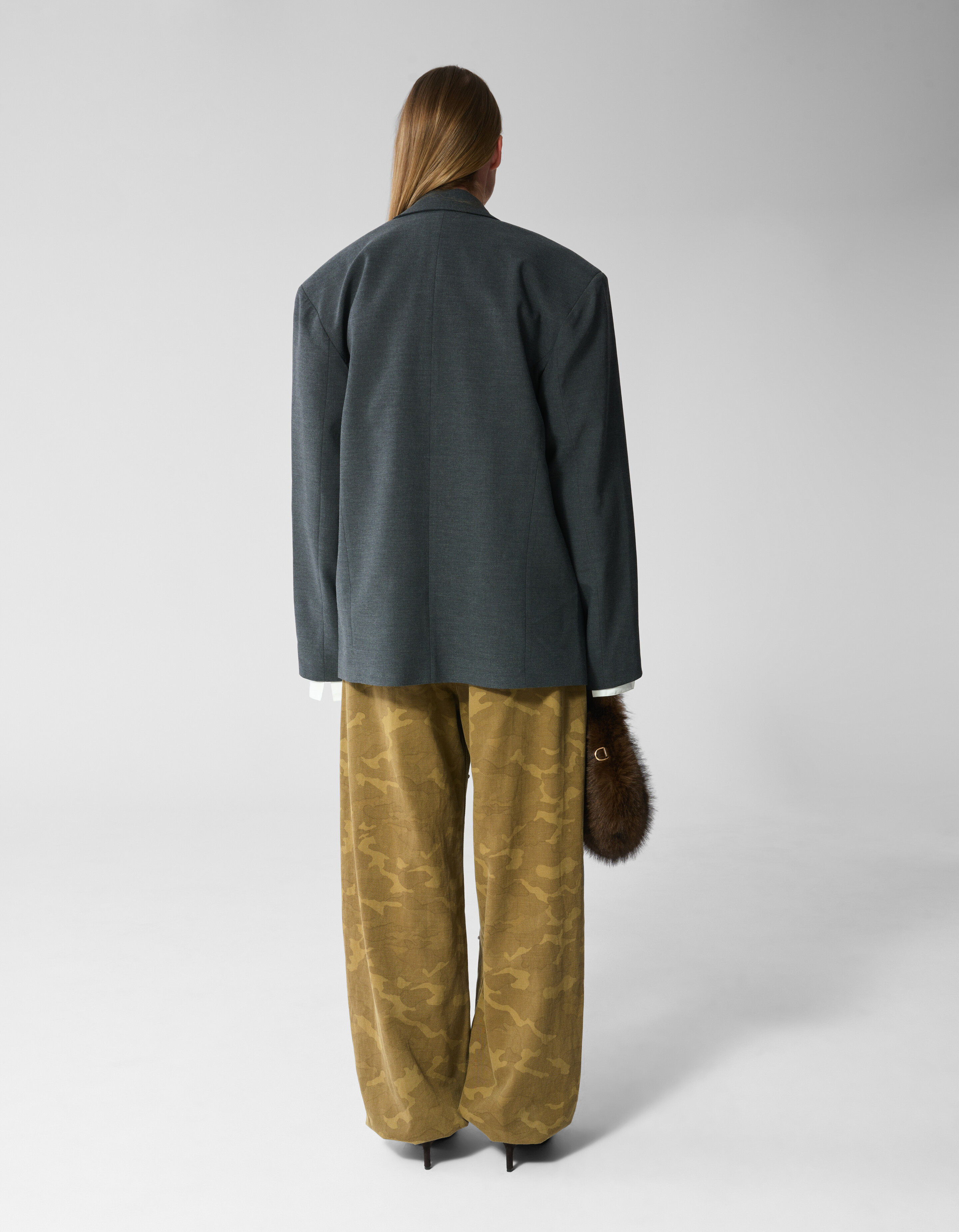 Oversized Blazer Grijs SHOEBY WOMEN