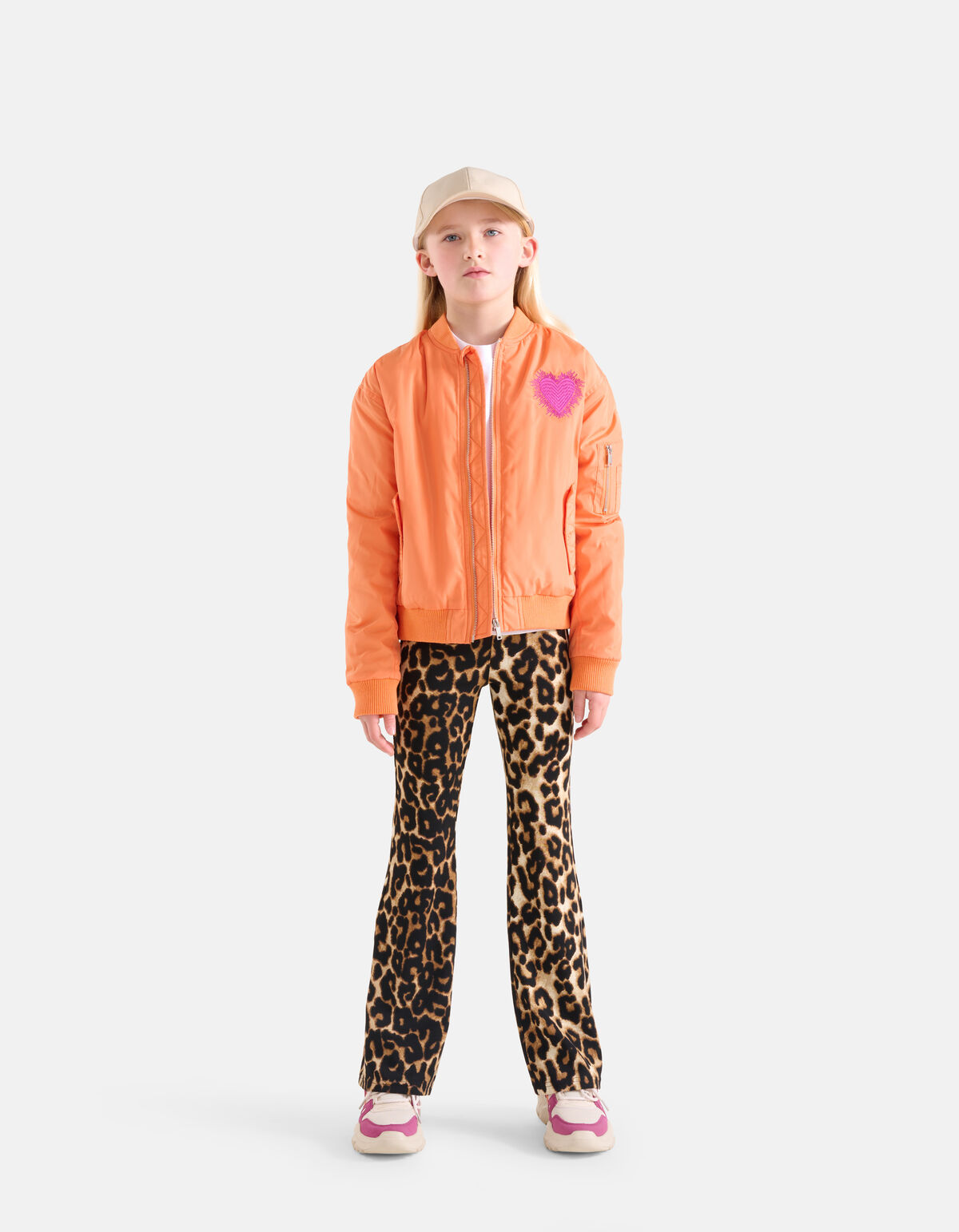 Leopard Rib Legging Bruin SHOEBY GIRLS