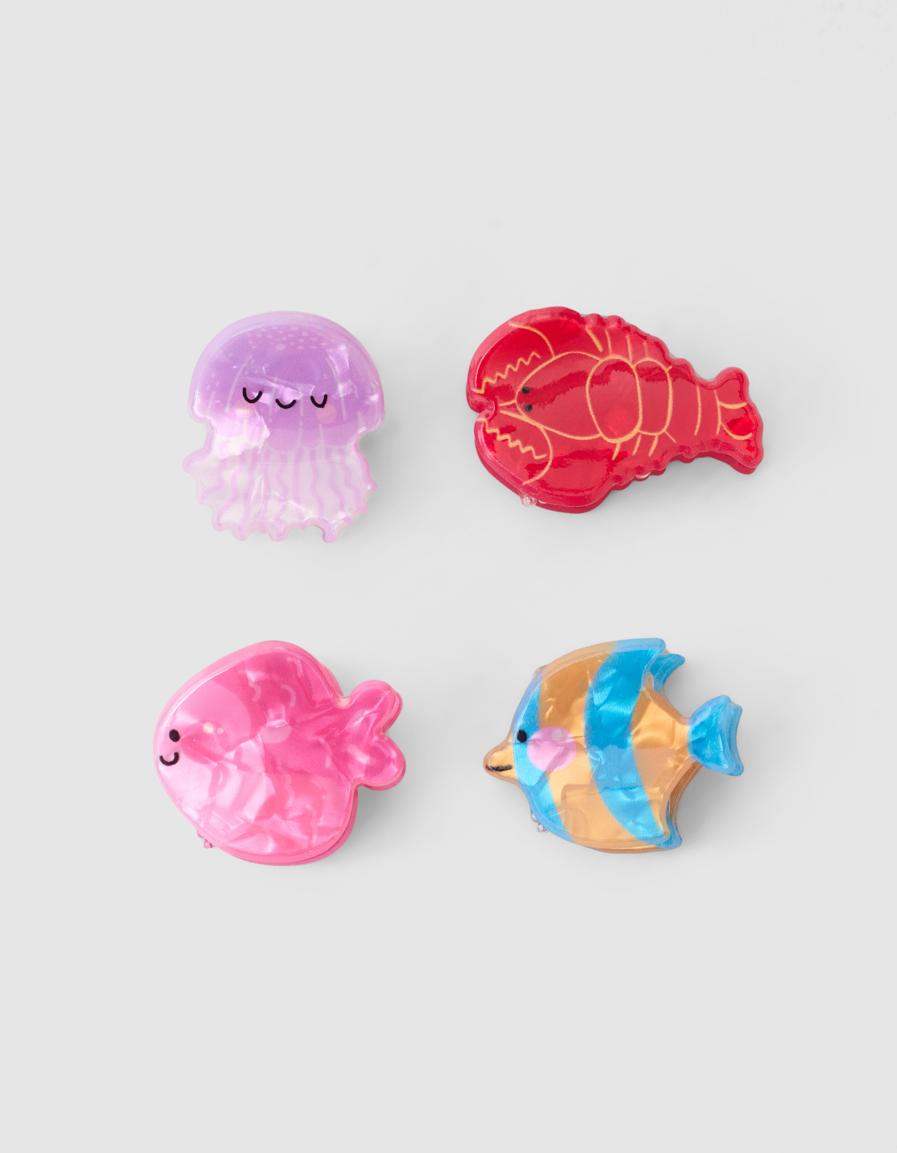 Fish Haarclip Set Roze SHOEBY ACCESSOIRES
