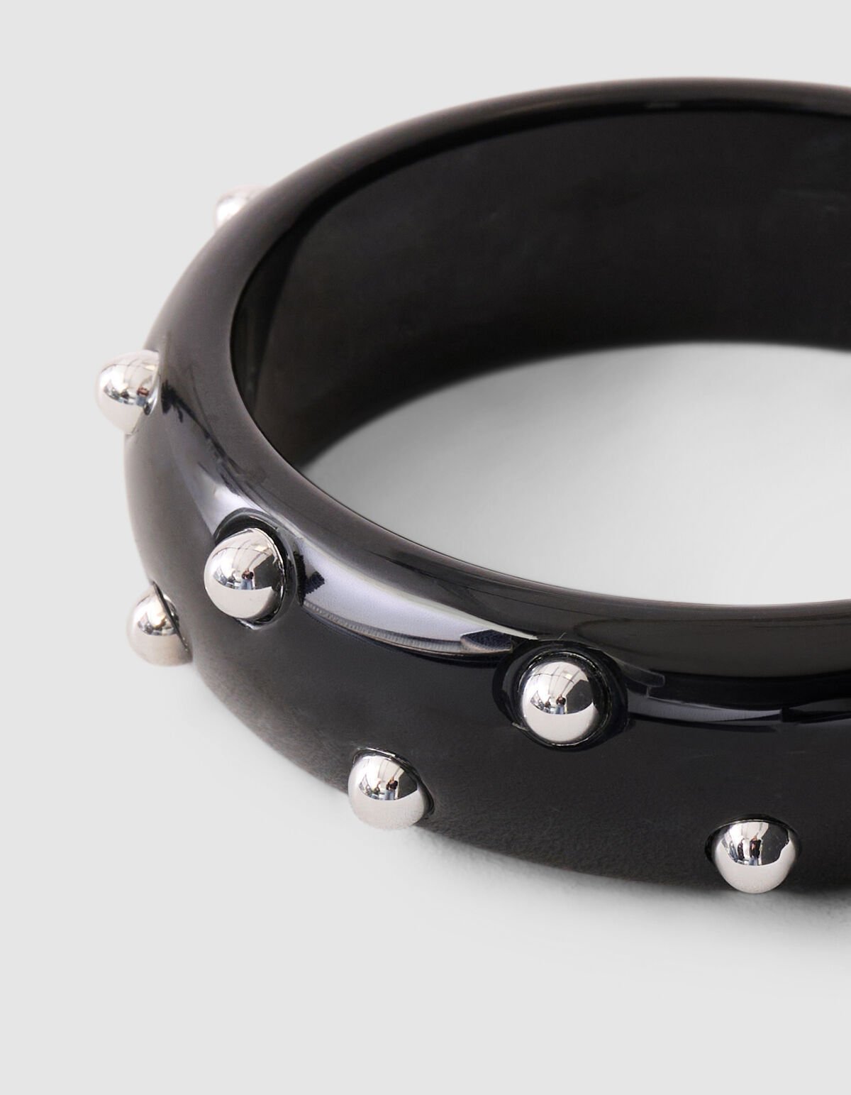 Big Studs Bangle Armband Zwart SHOEBY ACCESSOIRES