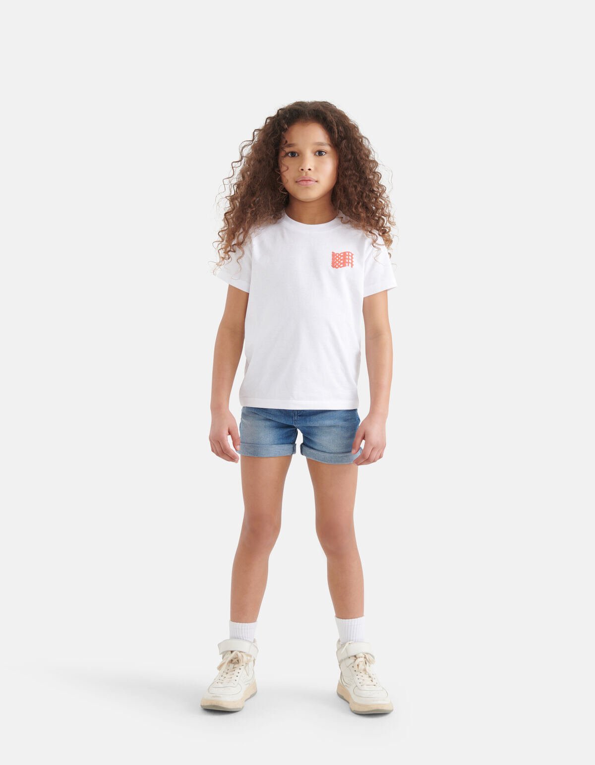 Artwork T-shirt Gebroken Wit SHOEBY GIRLS