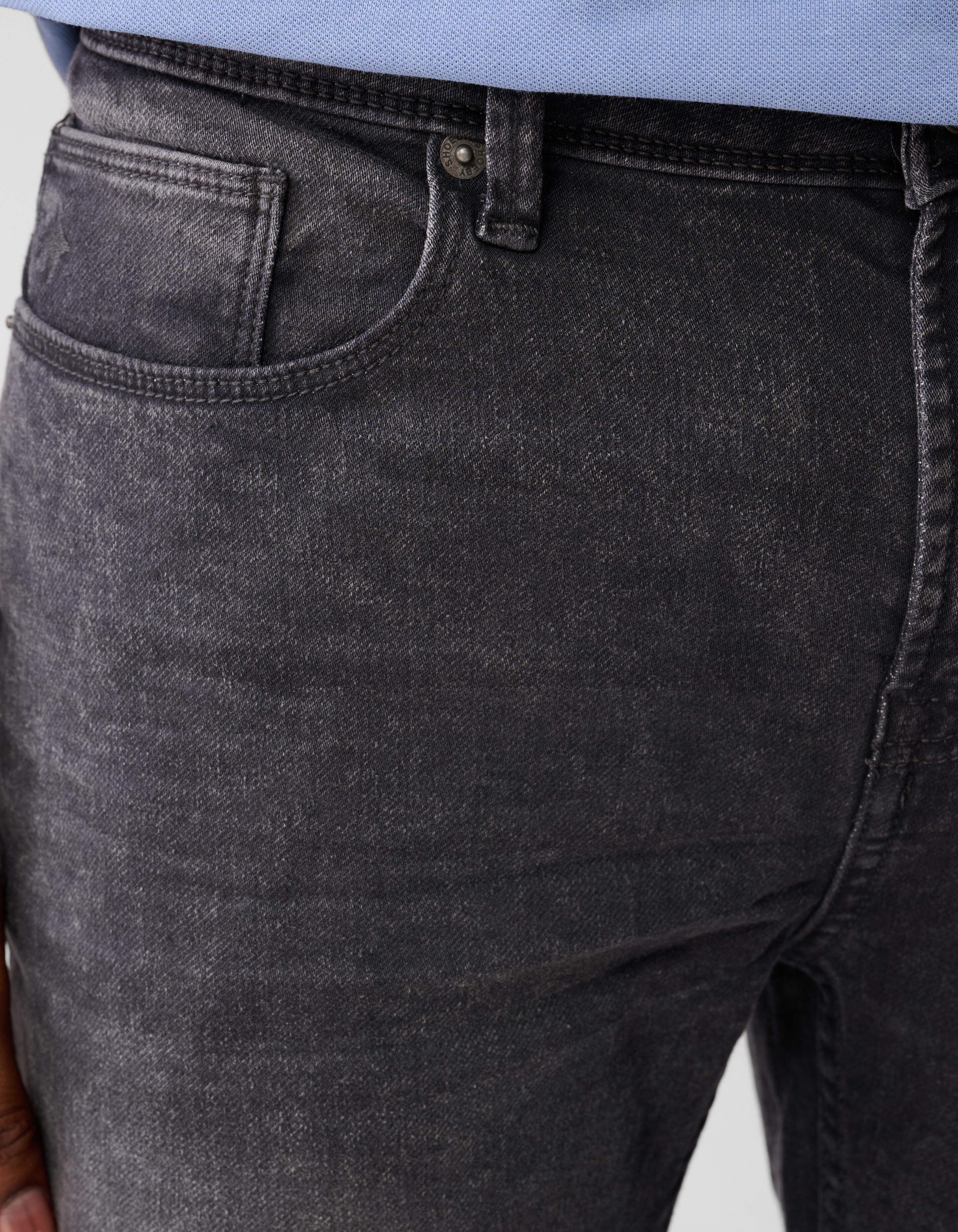 Jog Denim Short Donkergrijs SHOEBY MEN