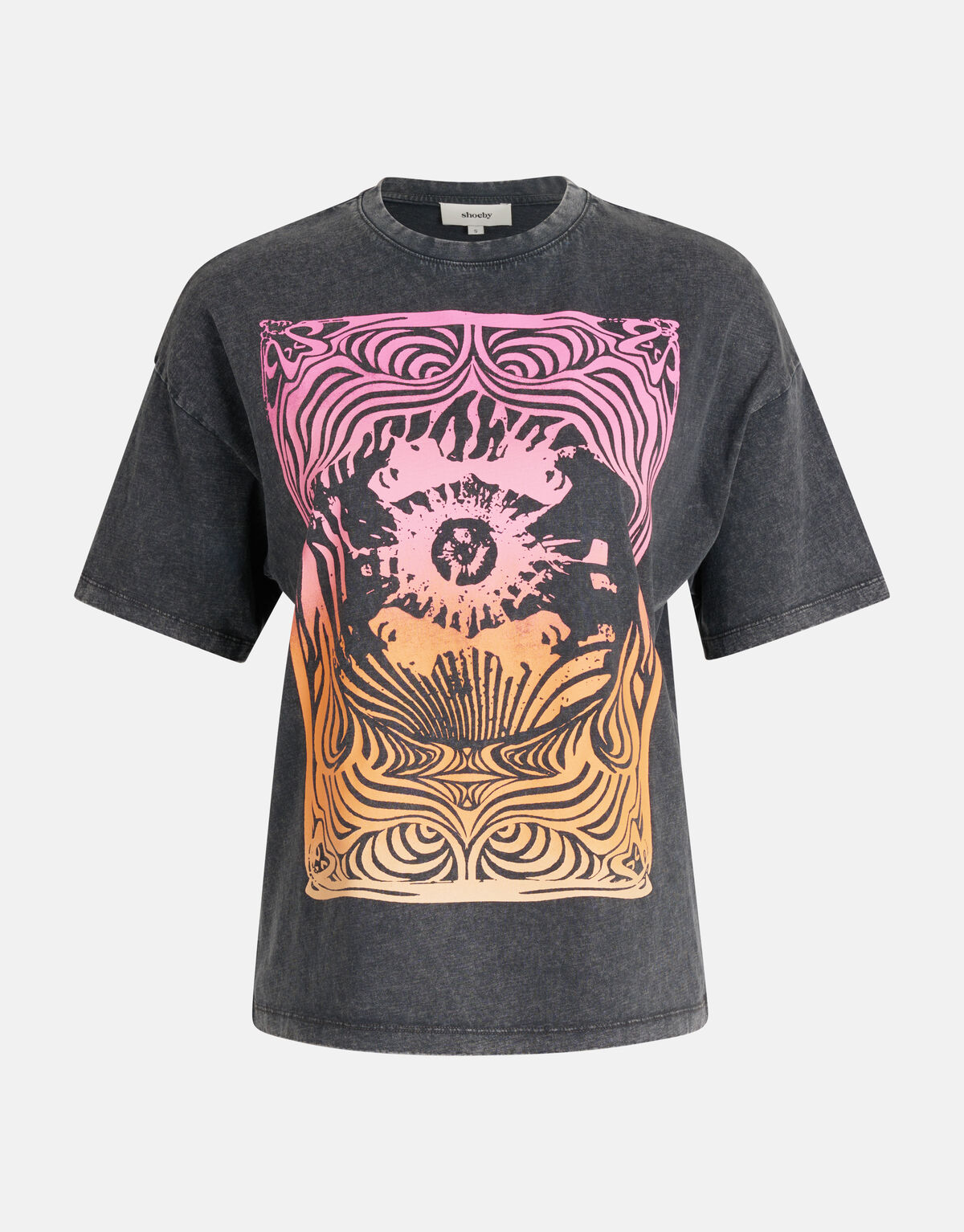 Artwork T-shirt Donkergrijs SHOEBY WOMEN