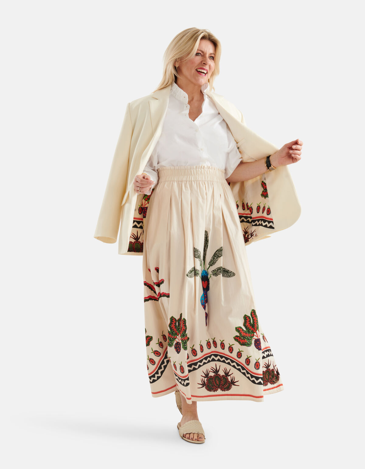 Oversized Blazer Gebroken Wit SHOEBY WOMEN