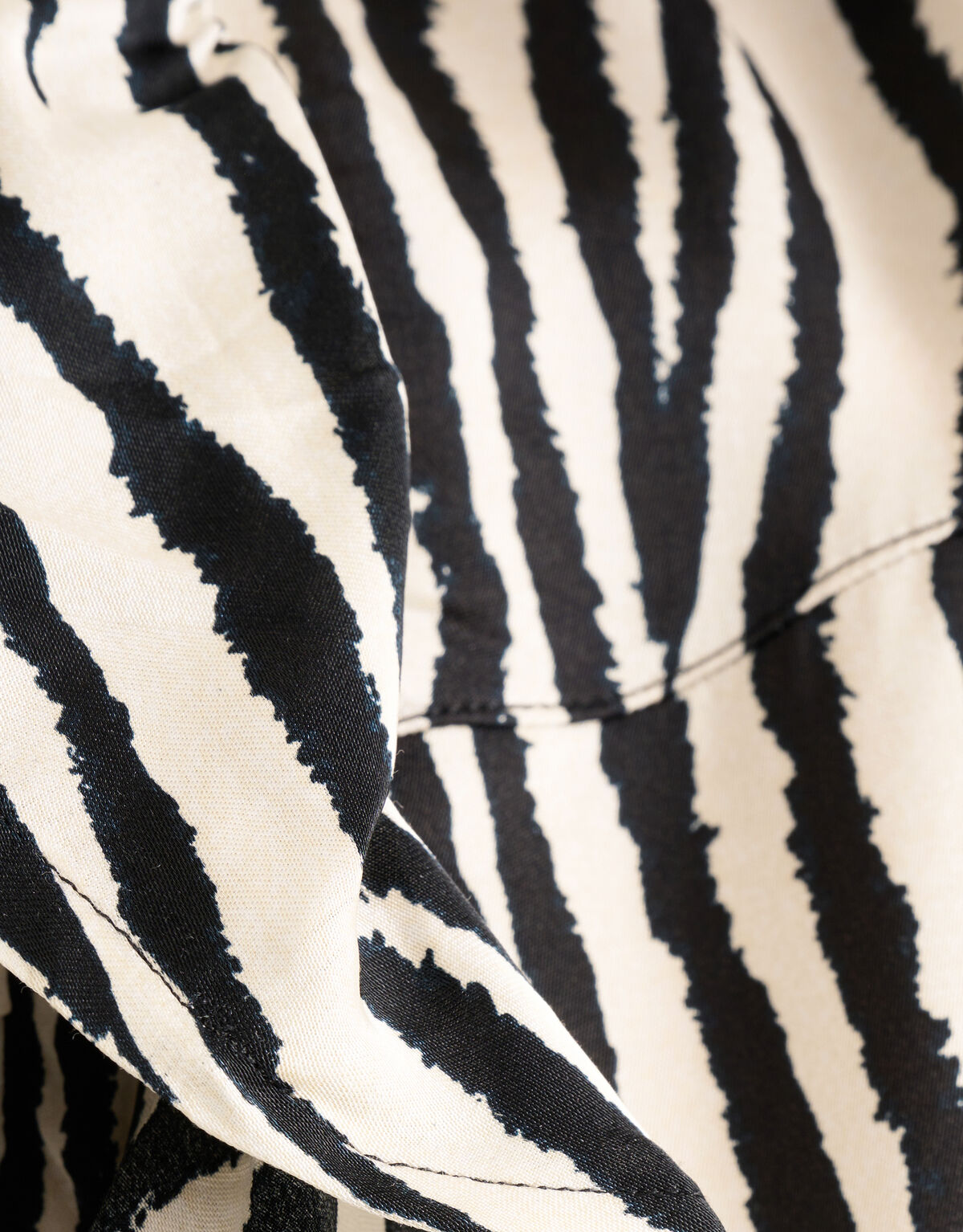 Zebra Printed Top Zwart/Wit SHOEBY WOMEN