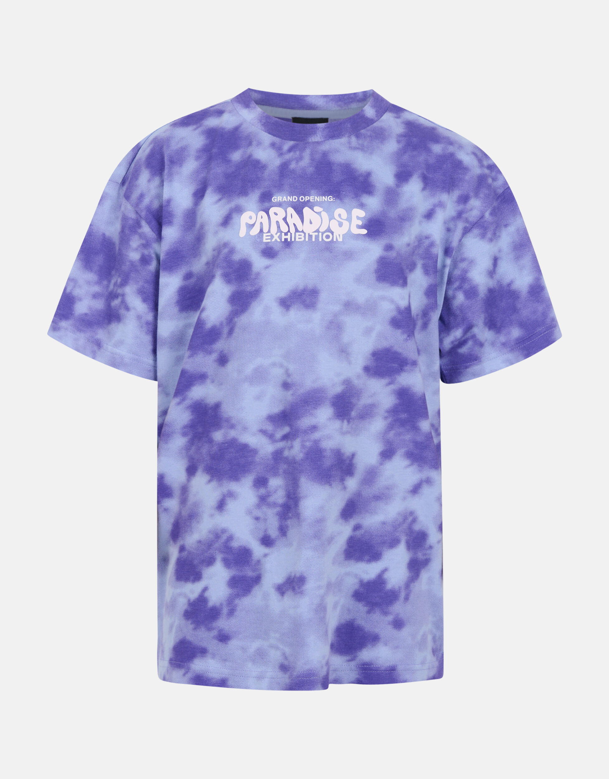 Tie Dye Print T shirt Paars Shoeby