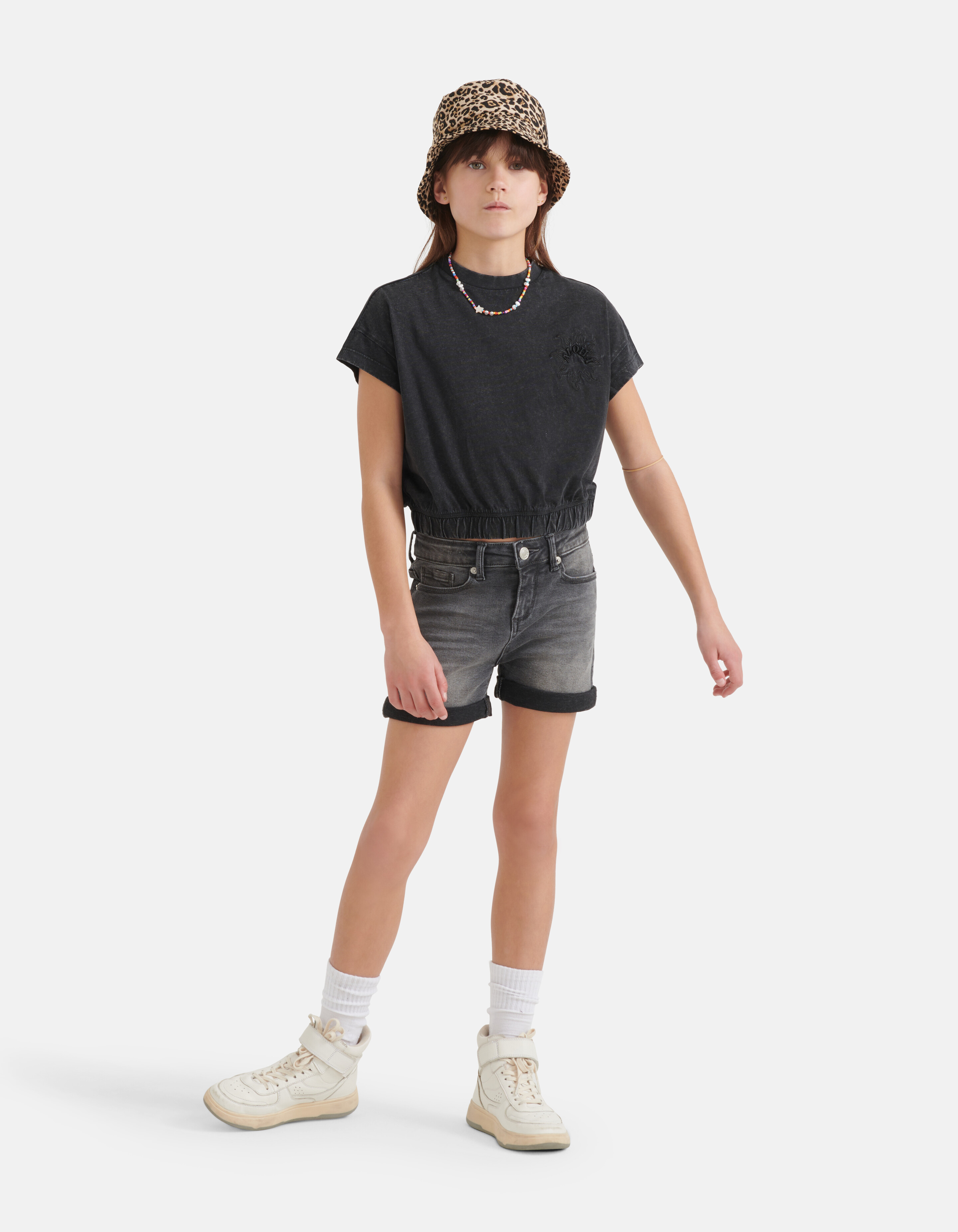 Denim Short Donkergrijs SHOEBY GIRLS