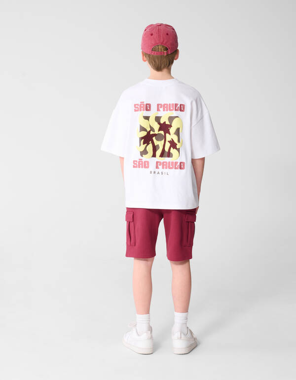 Sao Paolo Artwork T-shirt Wit SHOEBY BOYS
