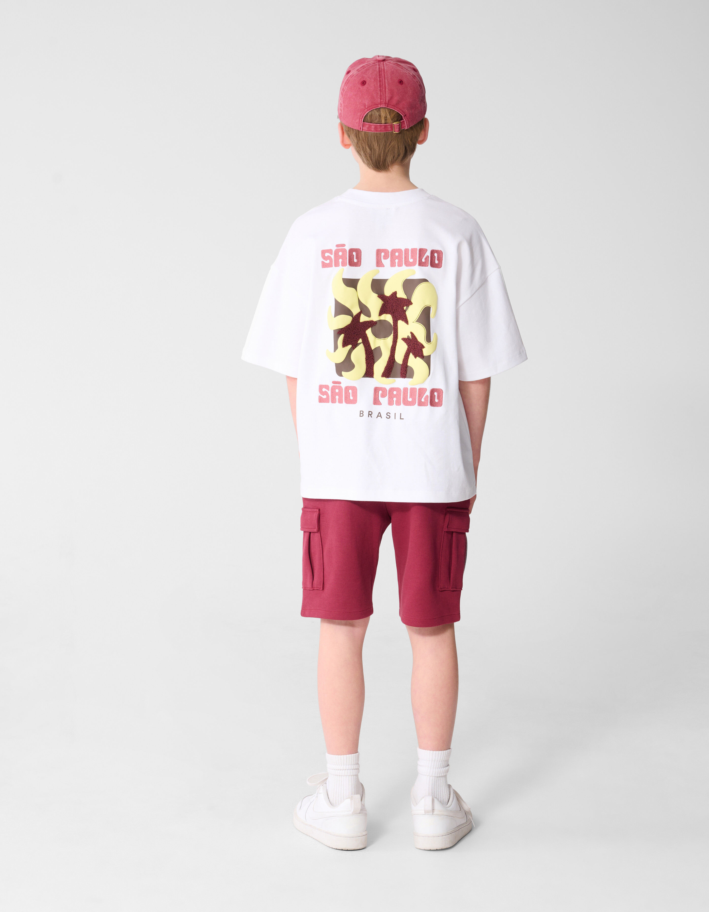 Sao Paolo Artwork T-shirt Wit SHOEBY BOYS