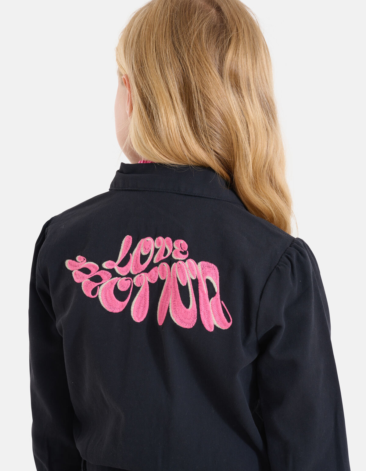 Embroidery Jumpsuit Donkergrijs SHOEBY GIRLS