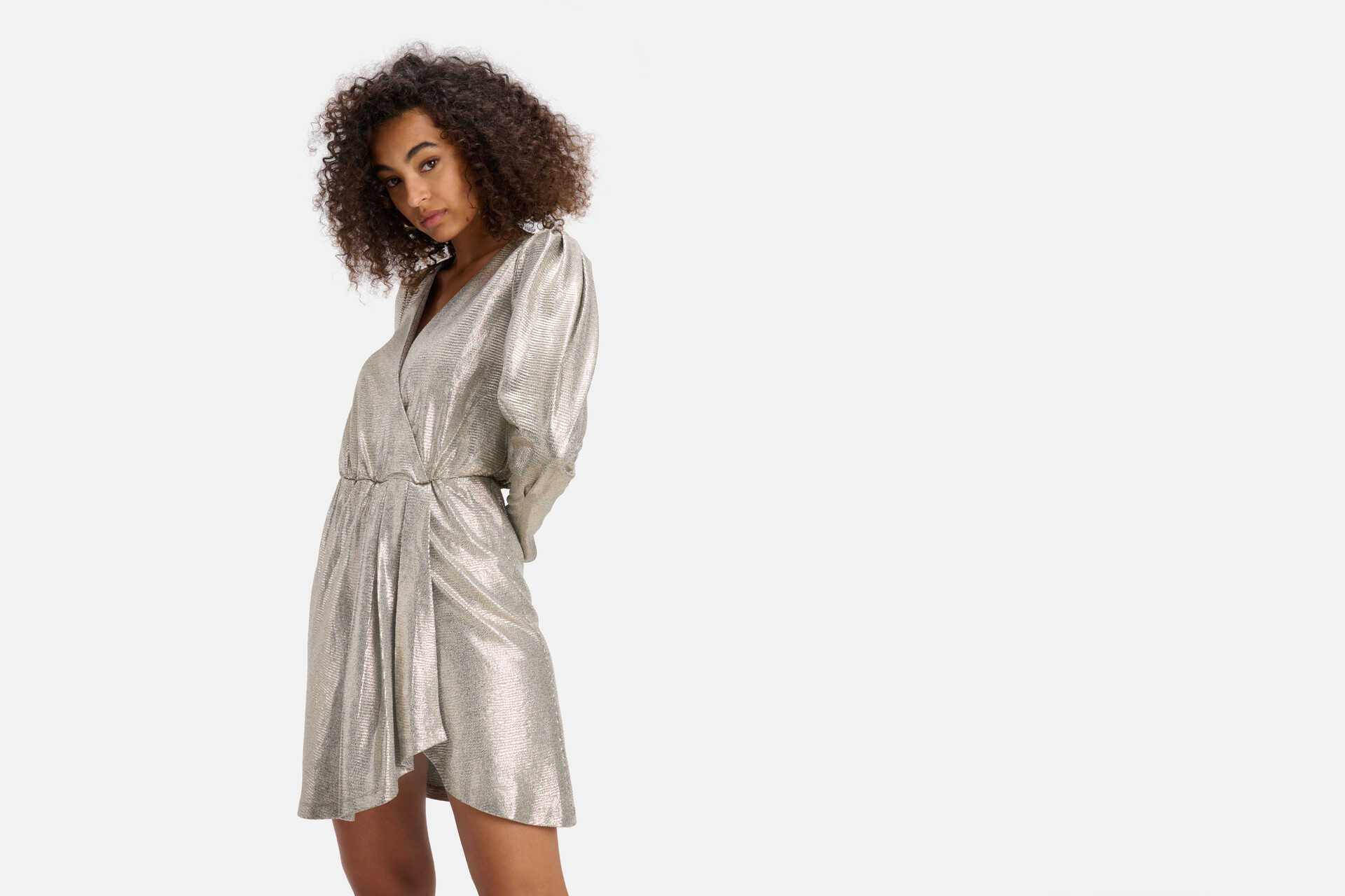Coated Jurk Zilver SHOEBY WOMEN