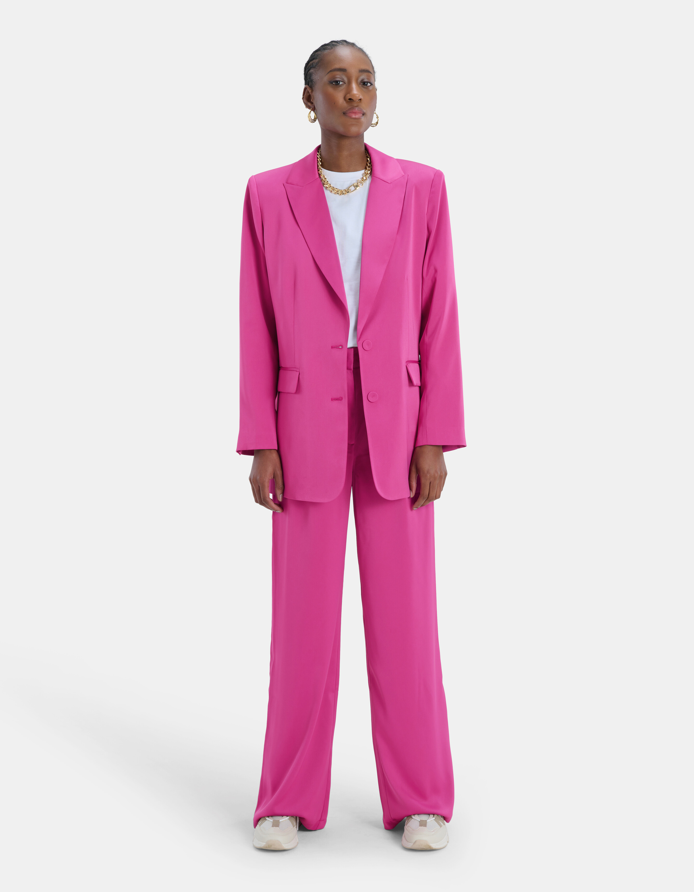 Pink Satin Blazer EKSEPT