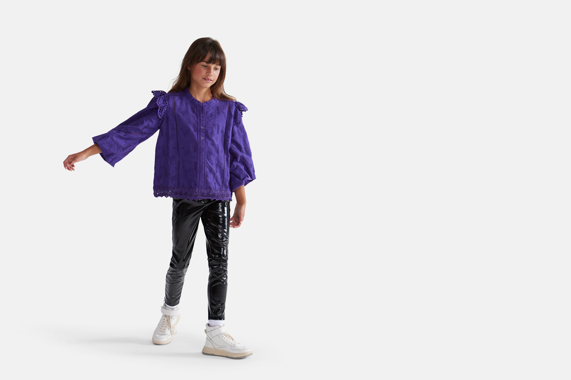 Lakbroek Zwart SHOEBY GIRLS
