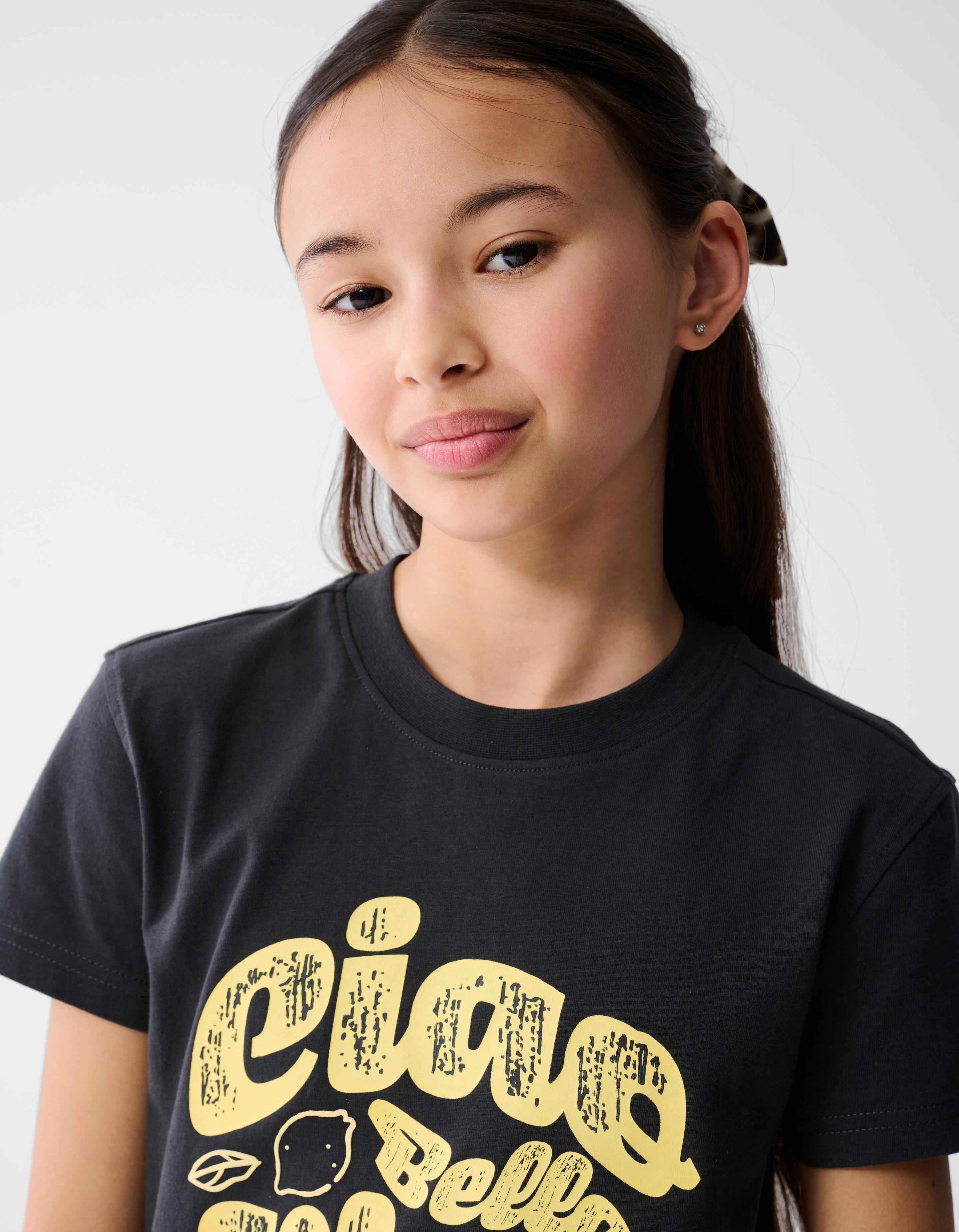 Artwork T-shirt Donkergrijs SHOEBY GIRLS