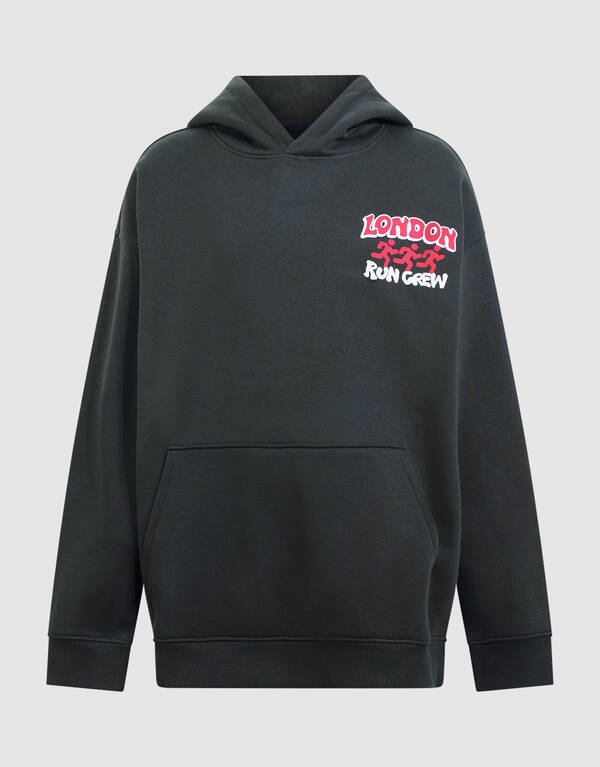 Oversized Run Hoodie Donkergrijs SHOEBY BOYS
