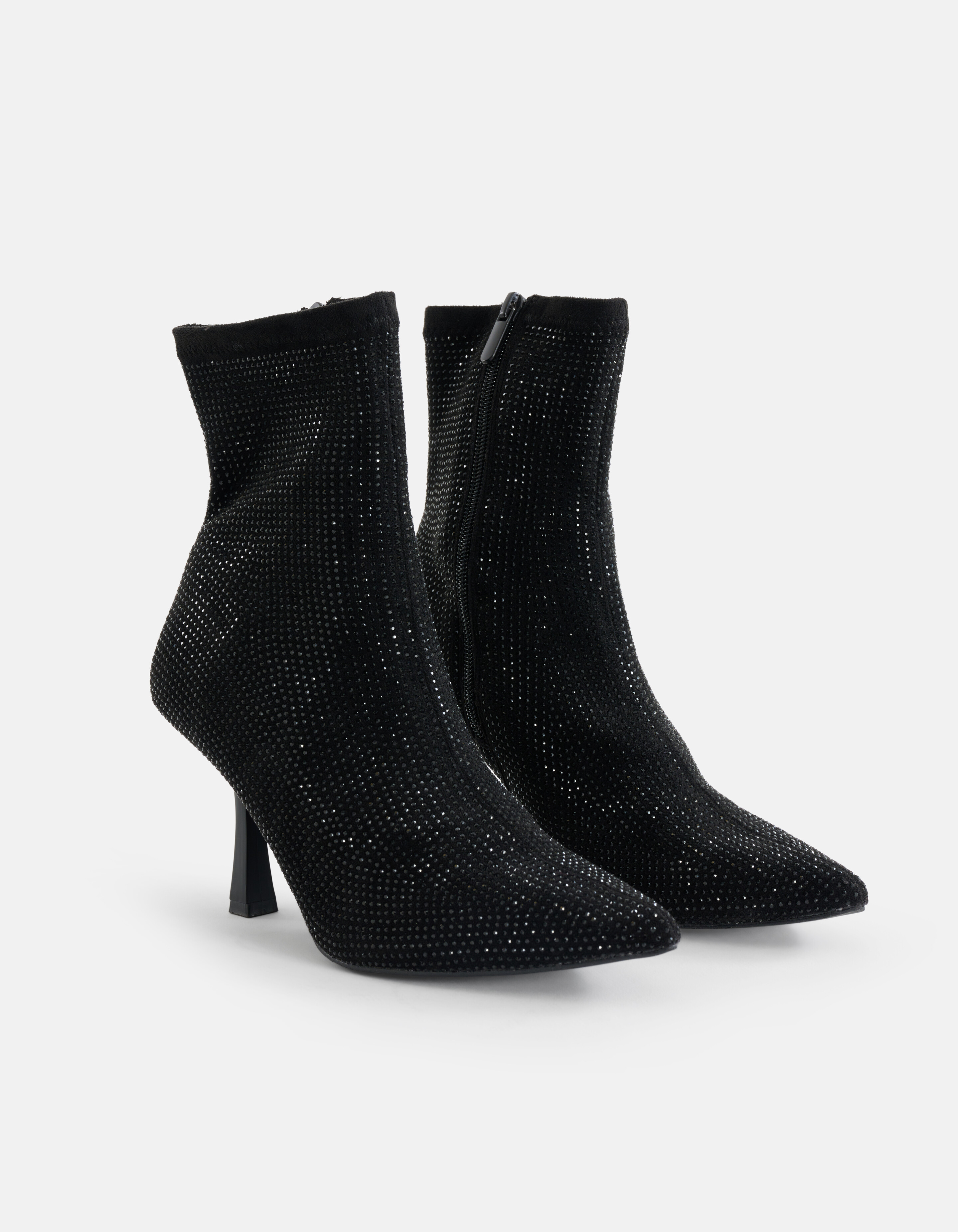 Strass Enkellaars Zwart SHOEBY SHOES