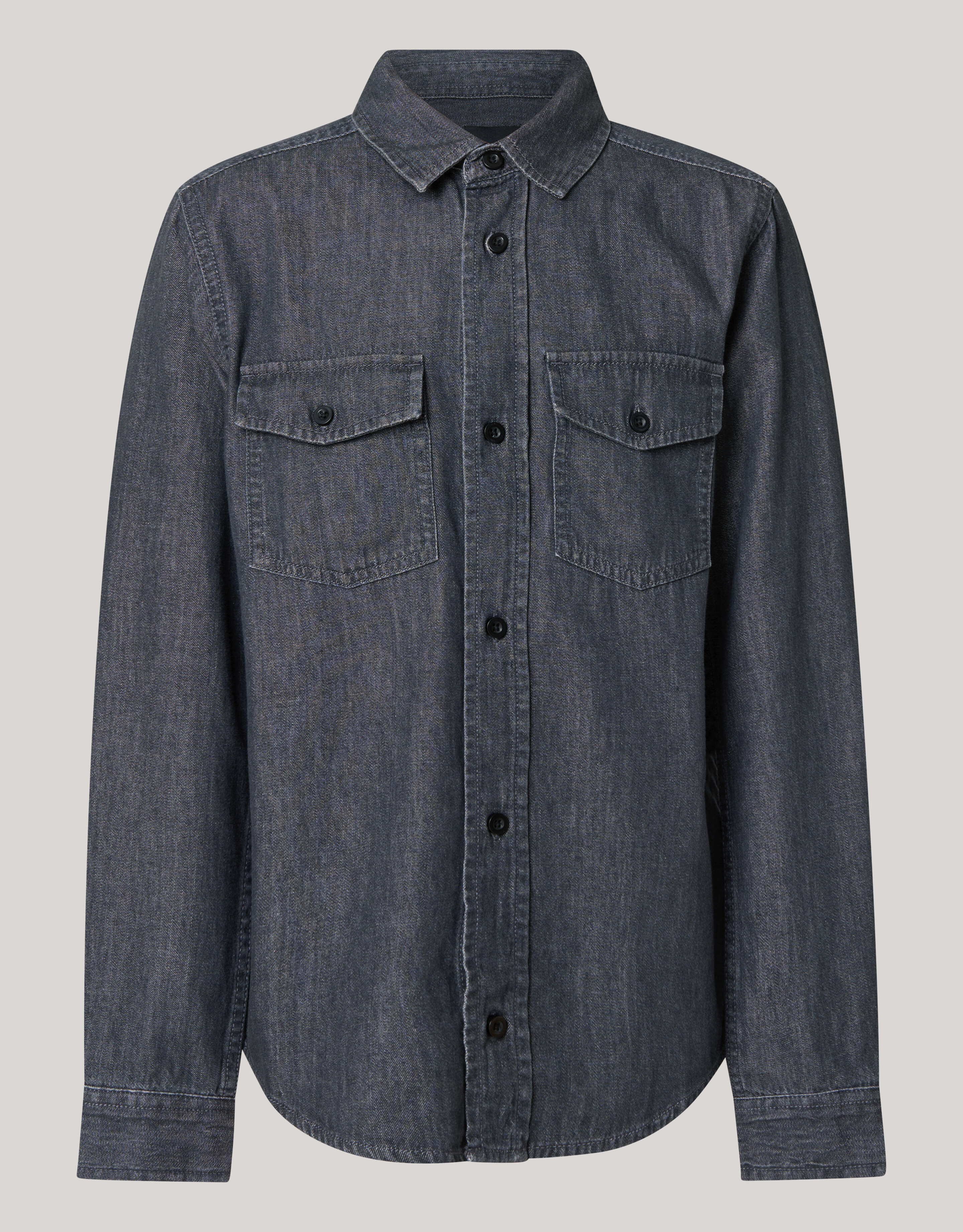 Denim Overhemd Donkergrijs SHOEBY BOYS