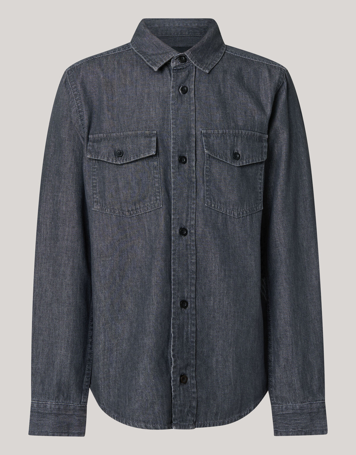 Denim Overhemd Donkergrijs SHOEBY BOYS