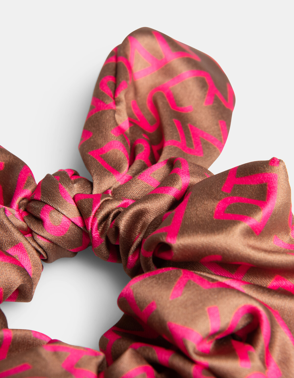 Text Bow Scrunchie