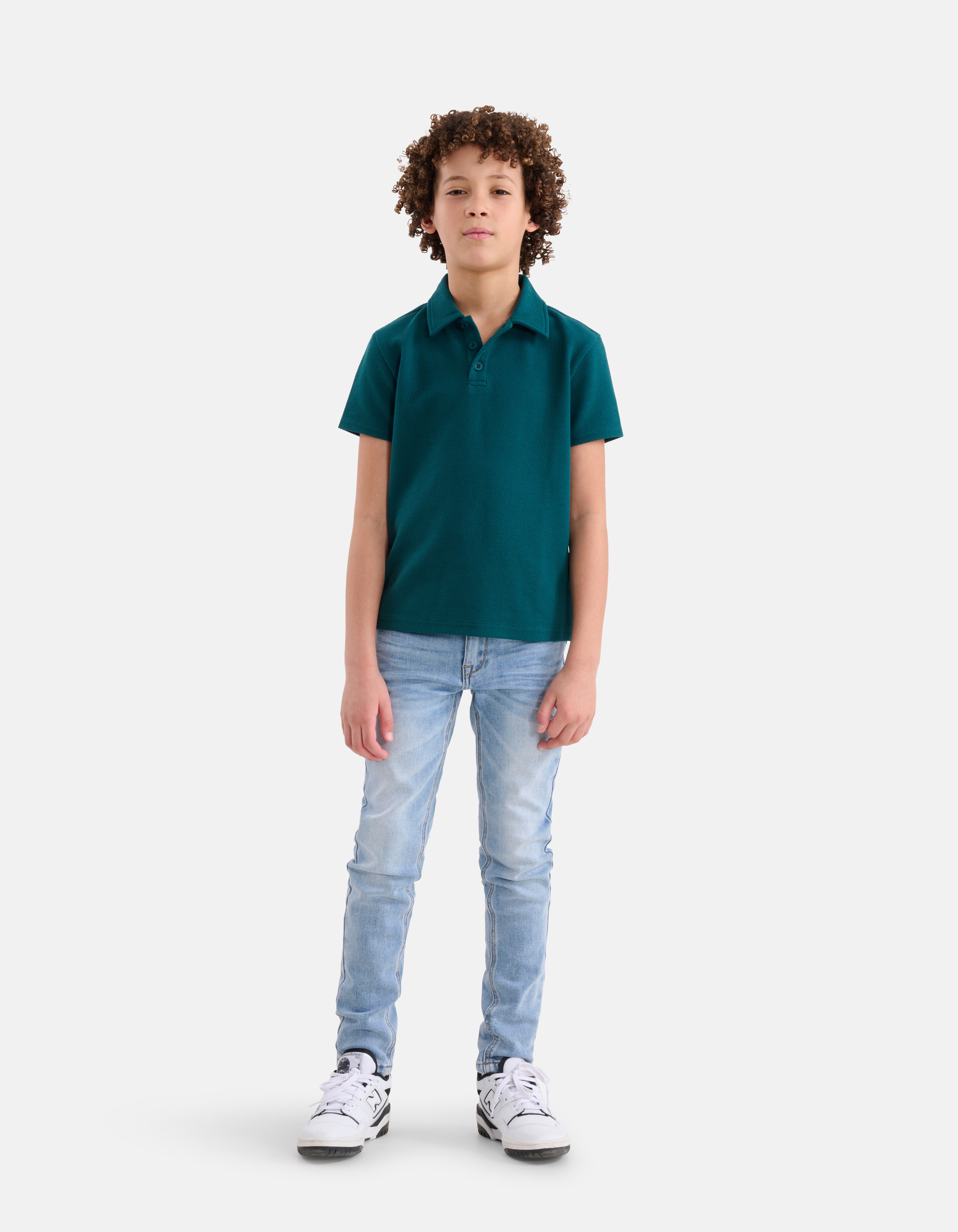 Pique Polo Donkergroen SHOEBY BOYS