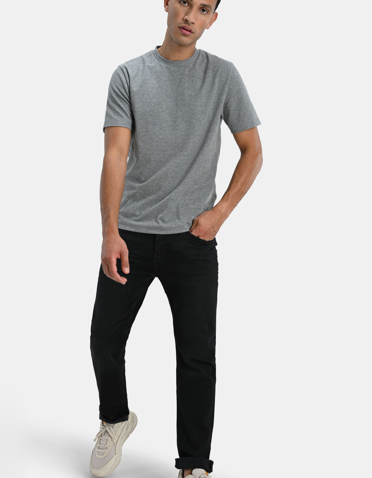 Lewis Straight Washed Black Jeans L32 Refill