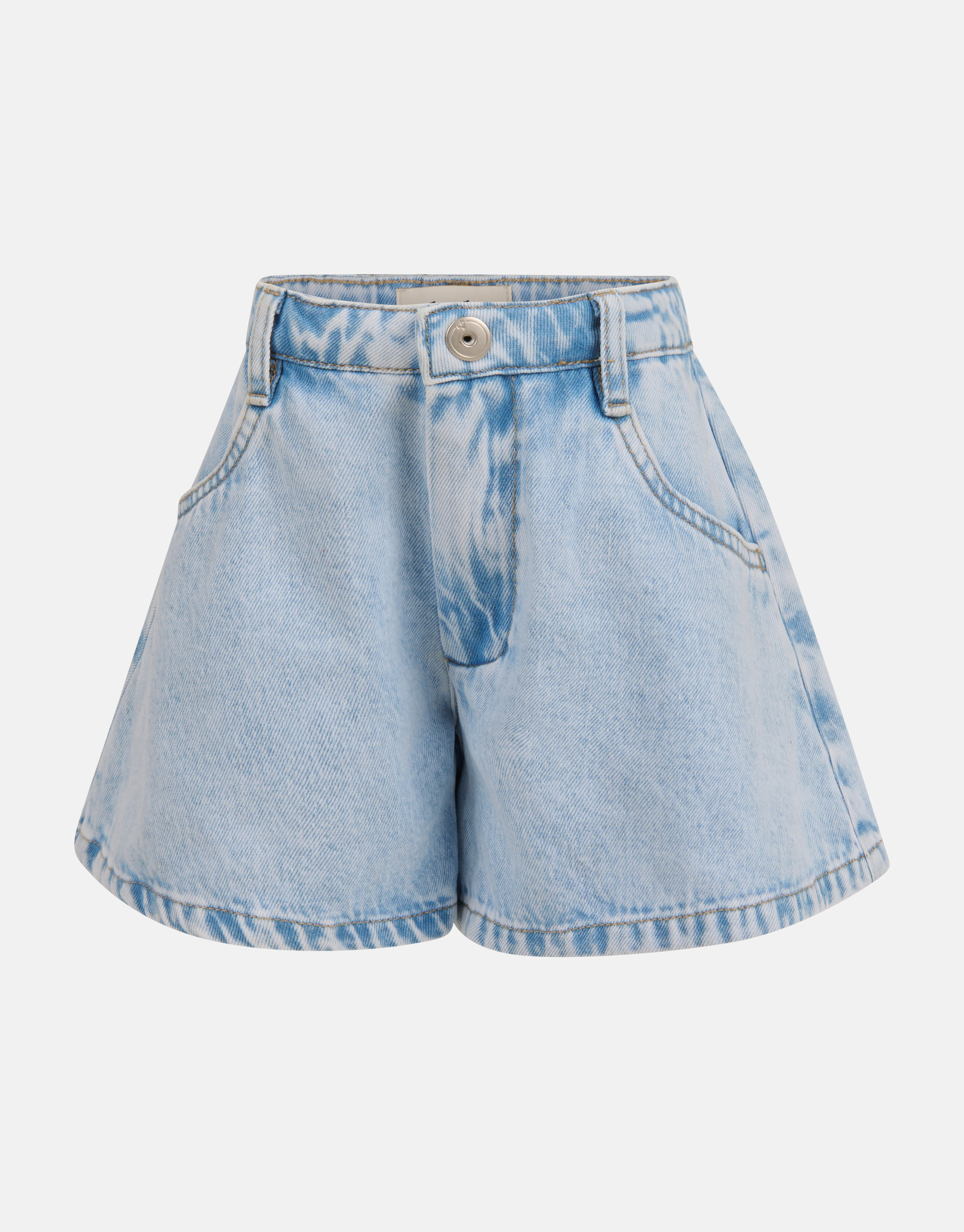 Wijdvallende Denim Short Lichtblauw SHOEBY GIRLS