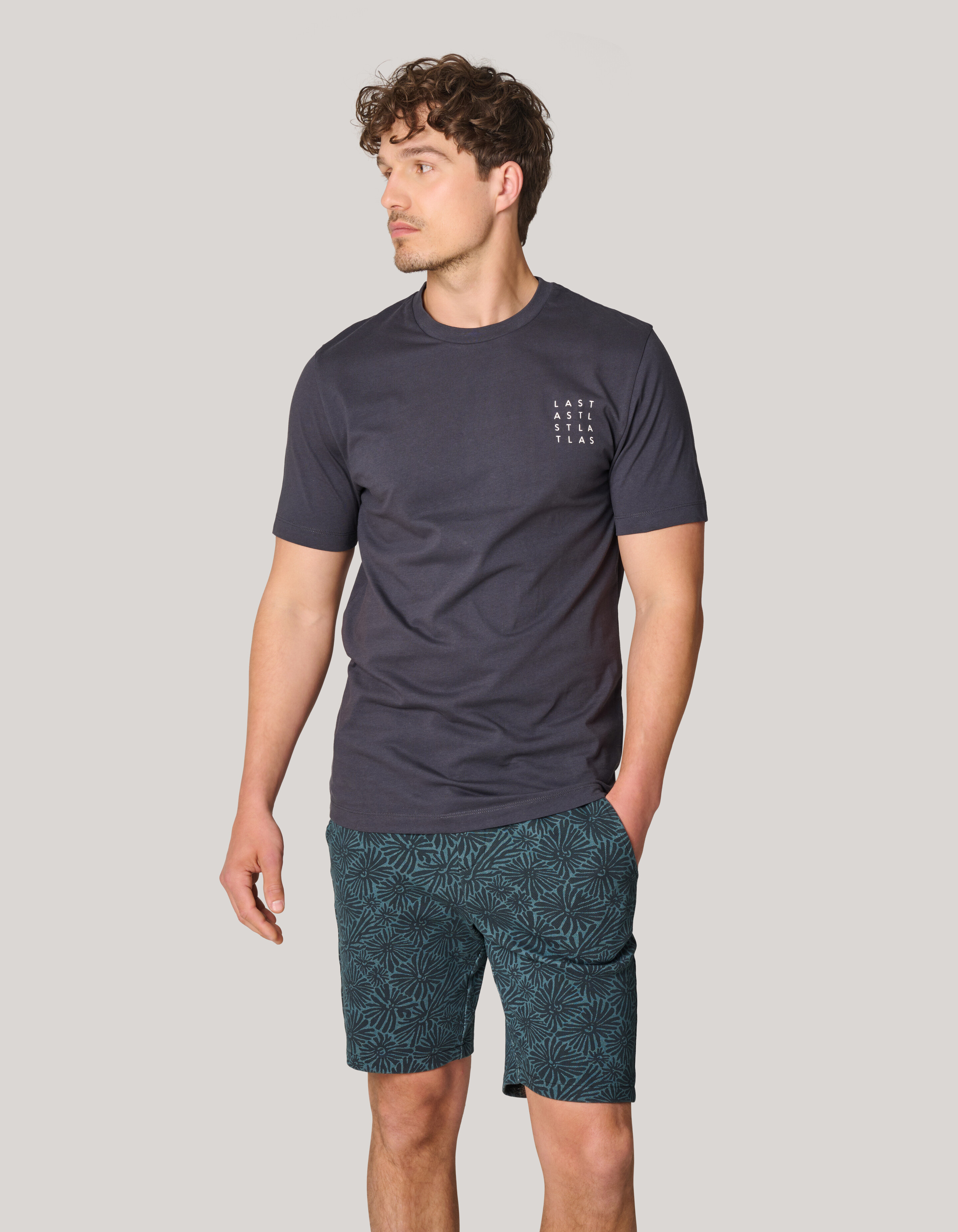 Artwork T-shirt Donkergrijs SHOEBY MEN