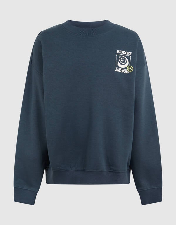 Pow Artwork Sweater Donkergroen SHOEBY BOYS