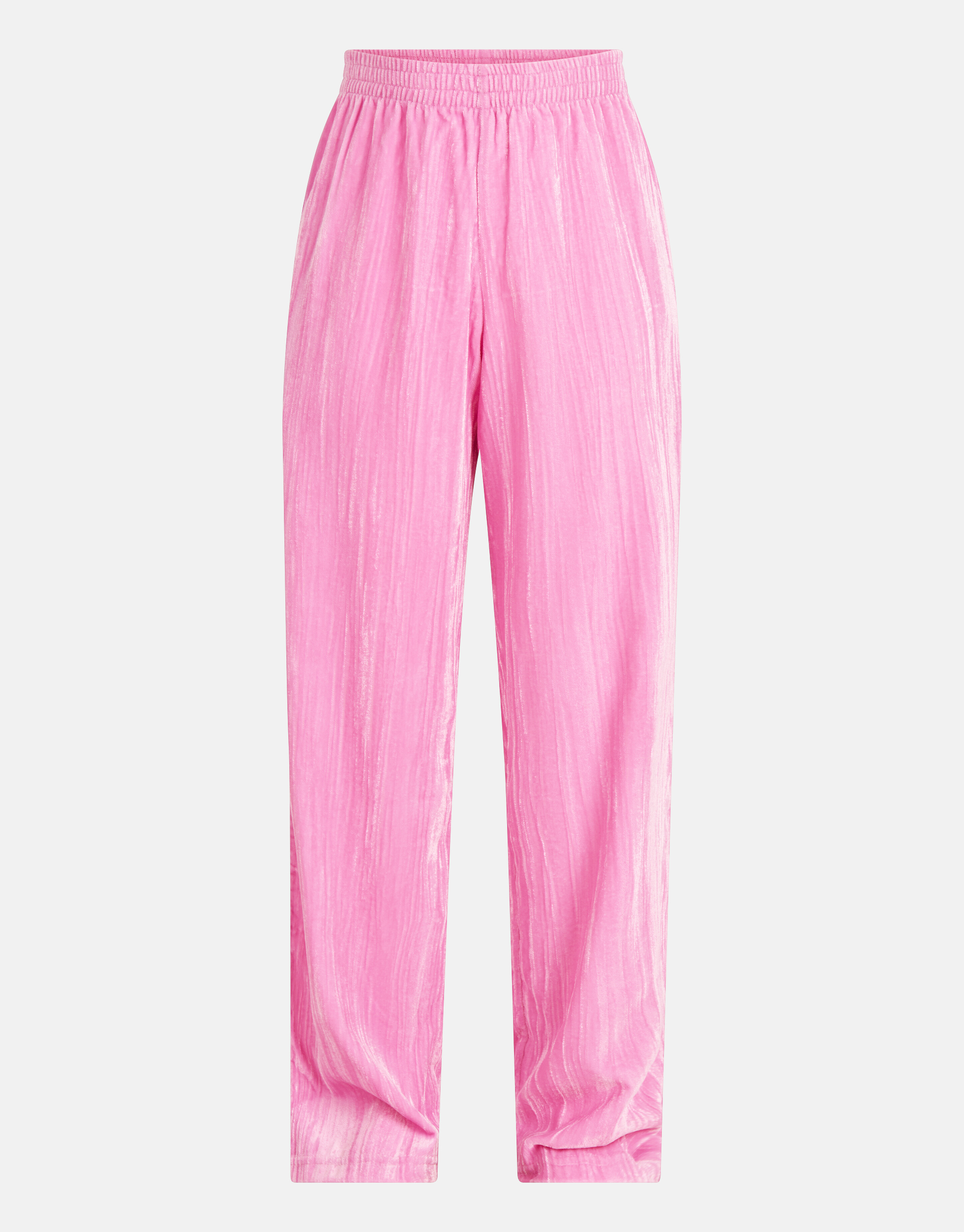 Velvet Wide Leg Broek Roze SHOEBY GIRLS