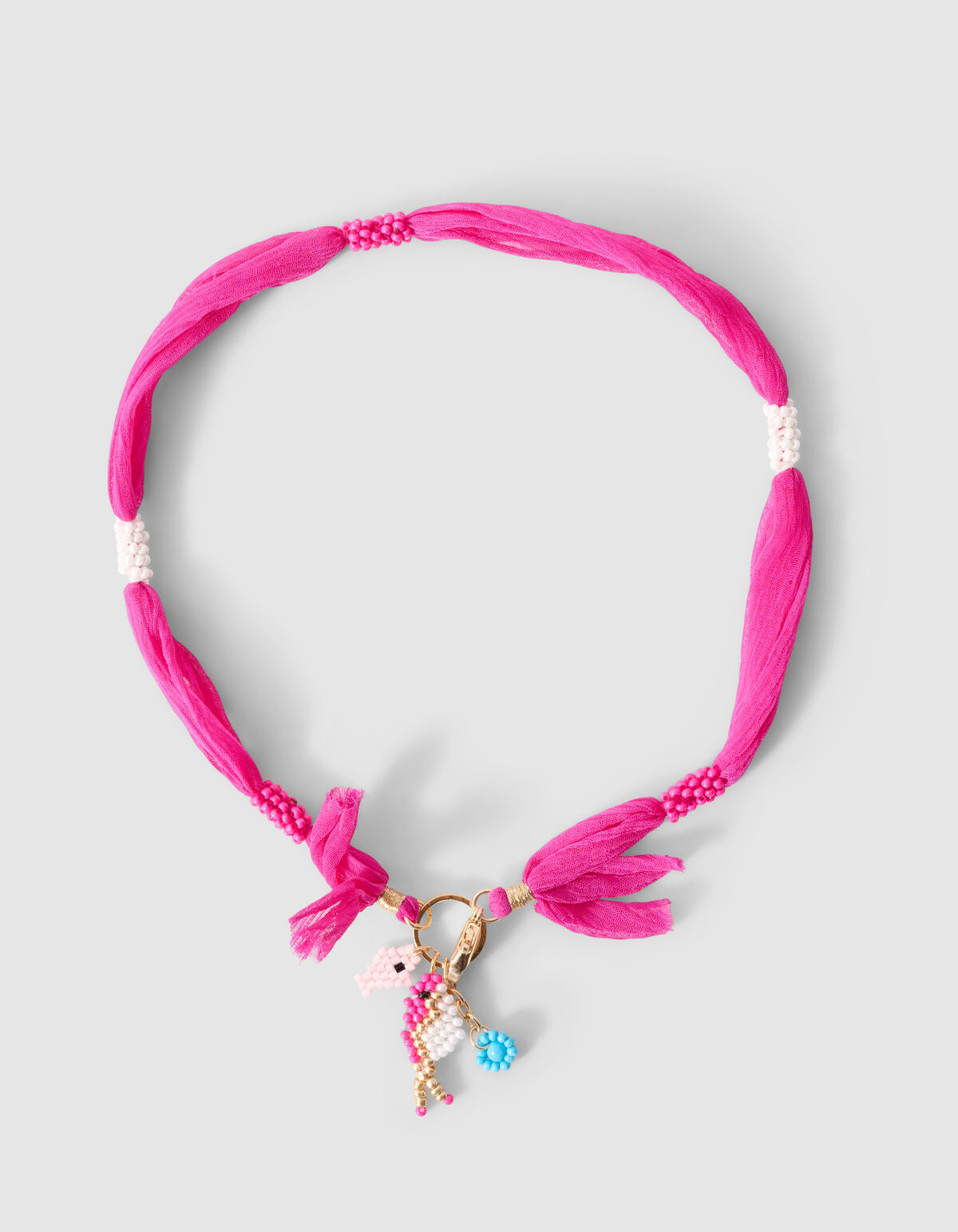 Scarf Beads Ketting Roze SHOEBY GIRLS
