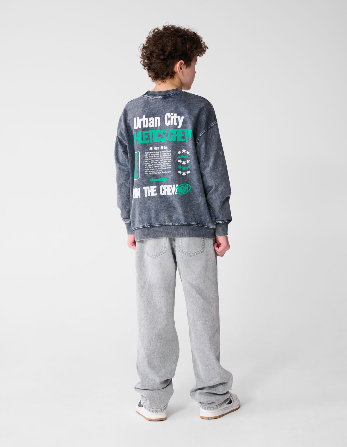 Urban City Sweater Donkergrijs SHOEBY BOYS