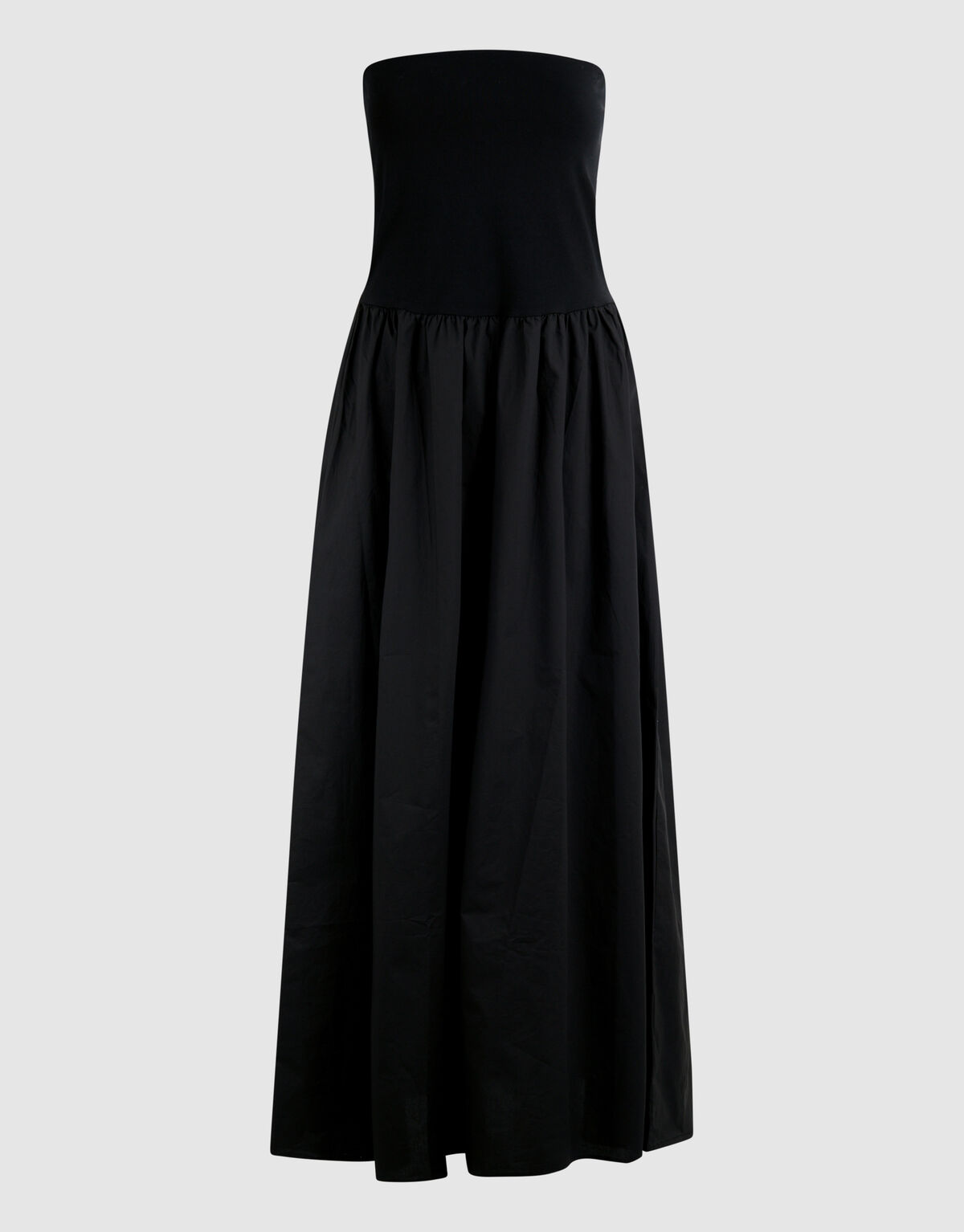 Mix Strapless Maxi Jurk Zwart SHOEBY WOMEN