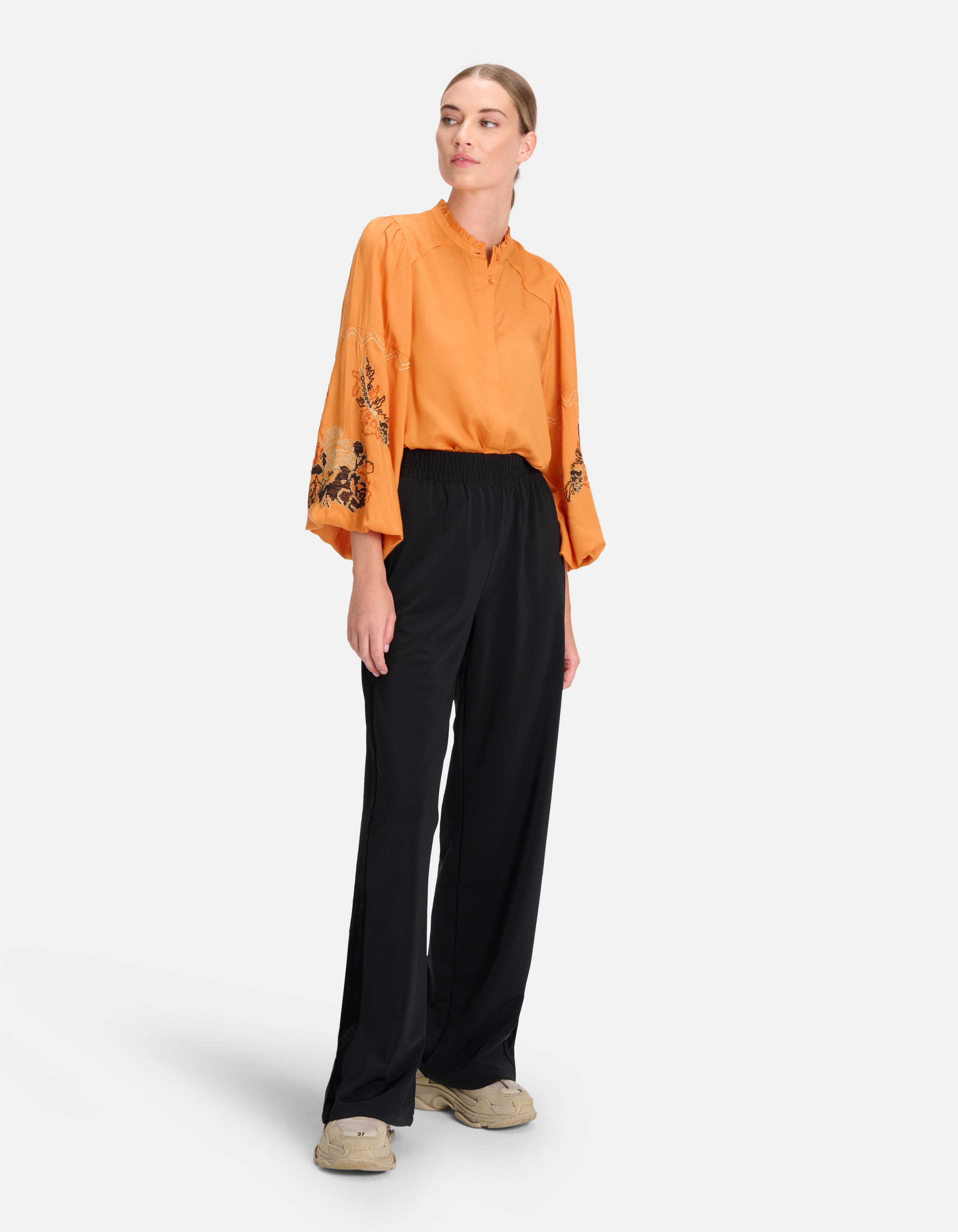 Geborduurde Blouse Oranje By Mieke SHOEBY WOMEN