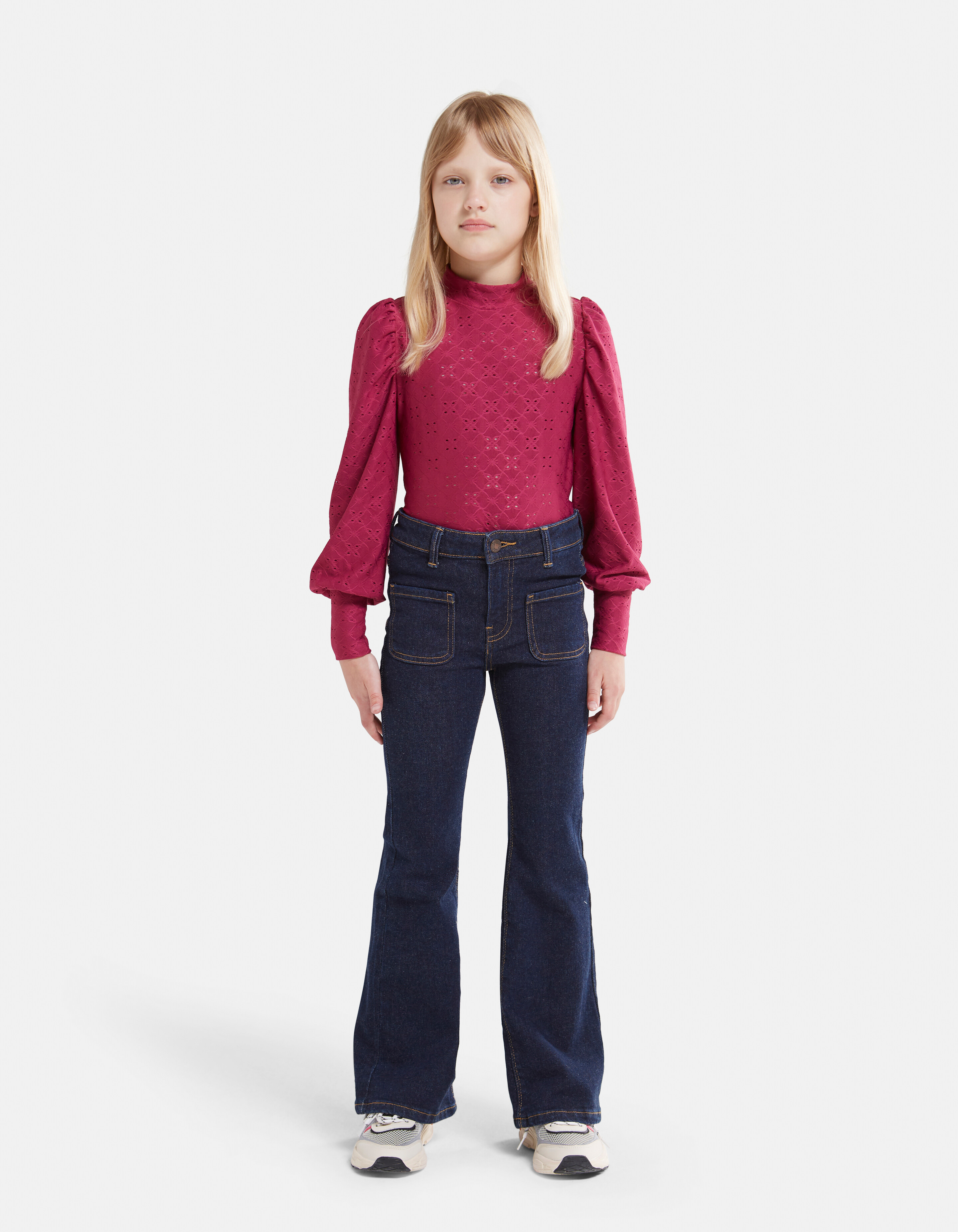 Flared Fit Broek Darkdenim SHOEBY GIRLS