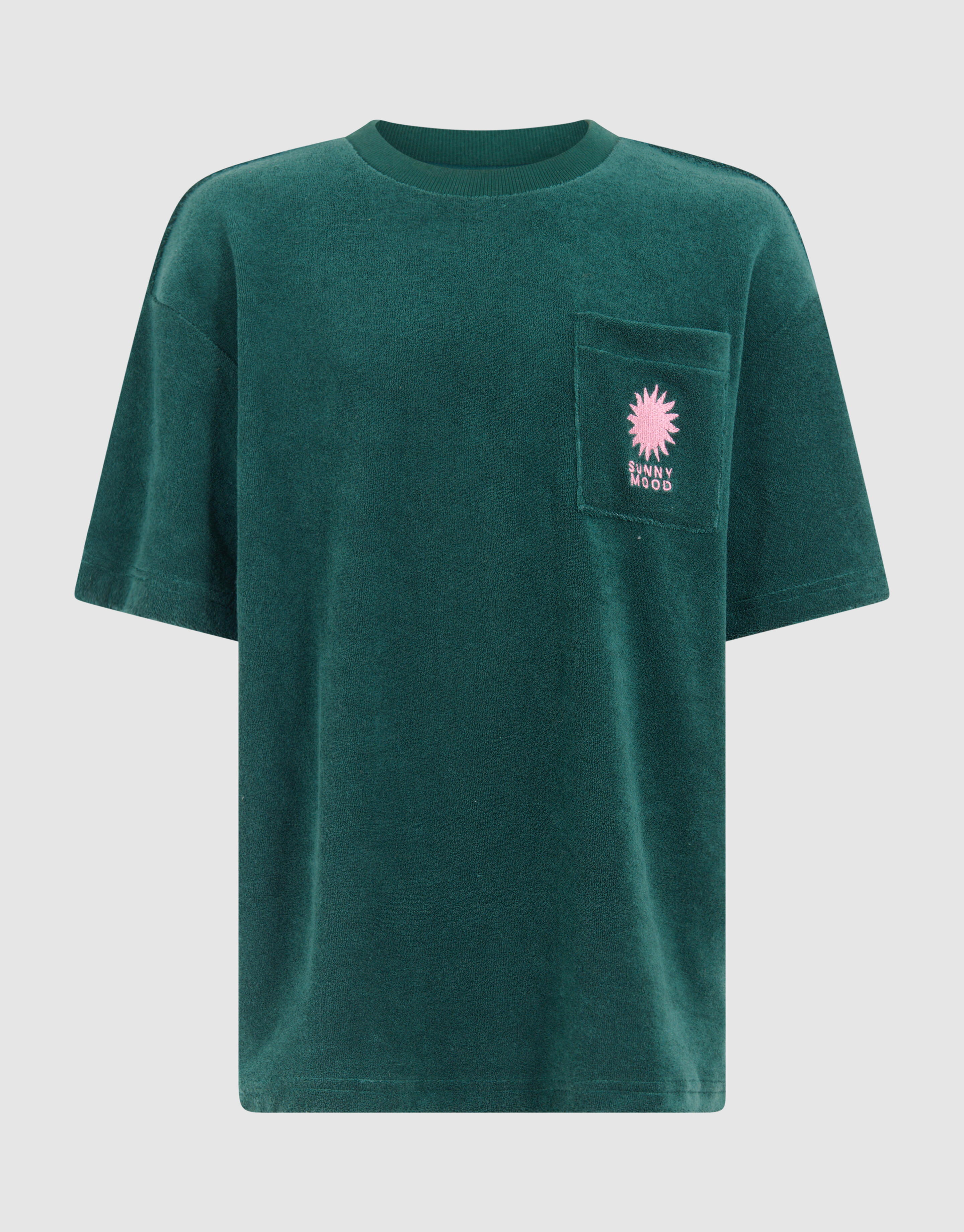 Towling T-shirt Donkergroen SHOEBY BOYS