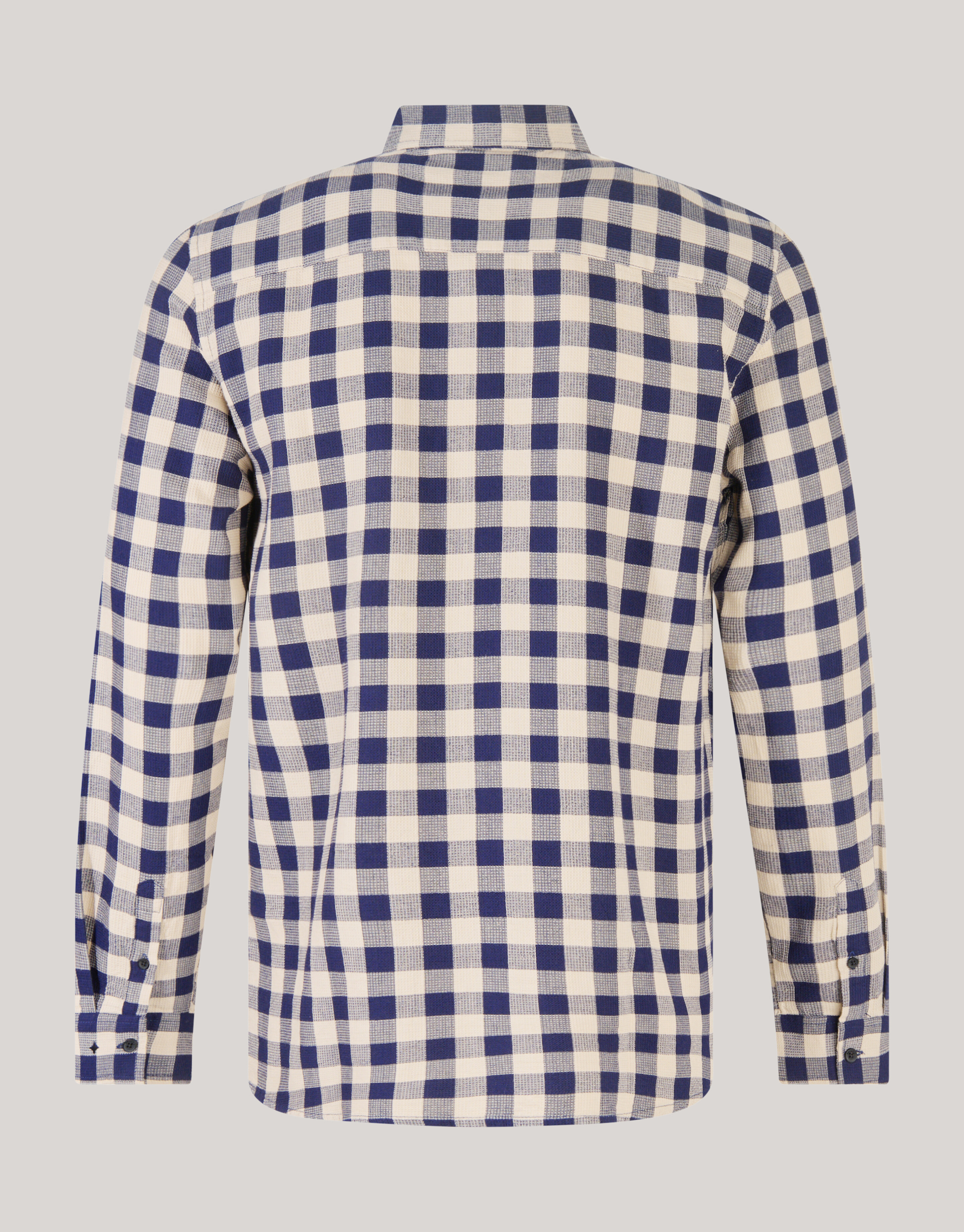 Geblokt Overhemd Donkerblauw SHOEBY MEN