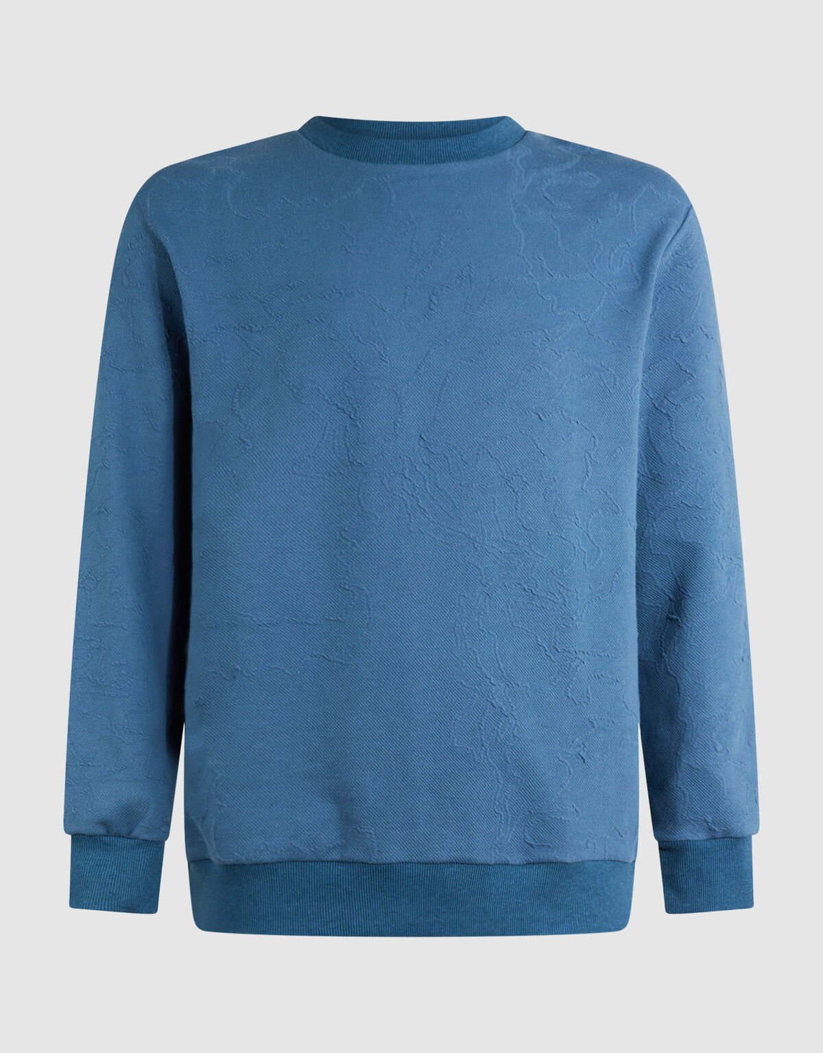 Structuur Sweater Blauw SHOEBY MEN