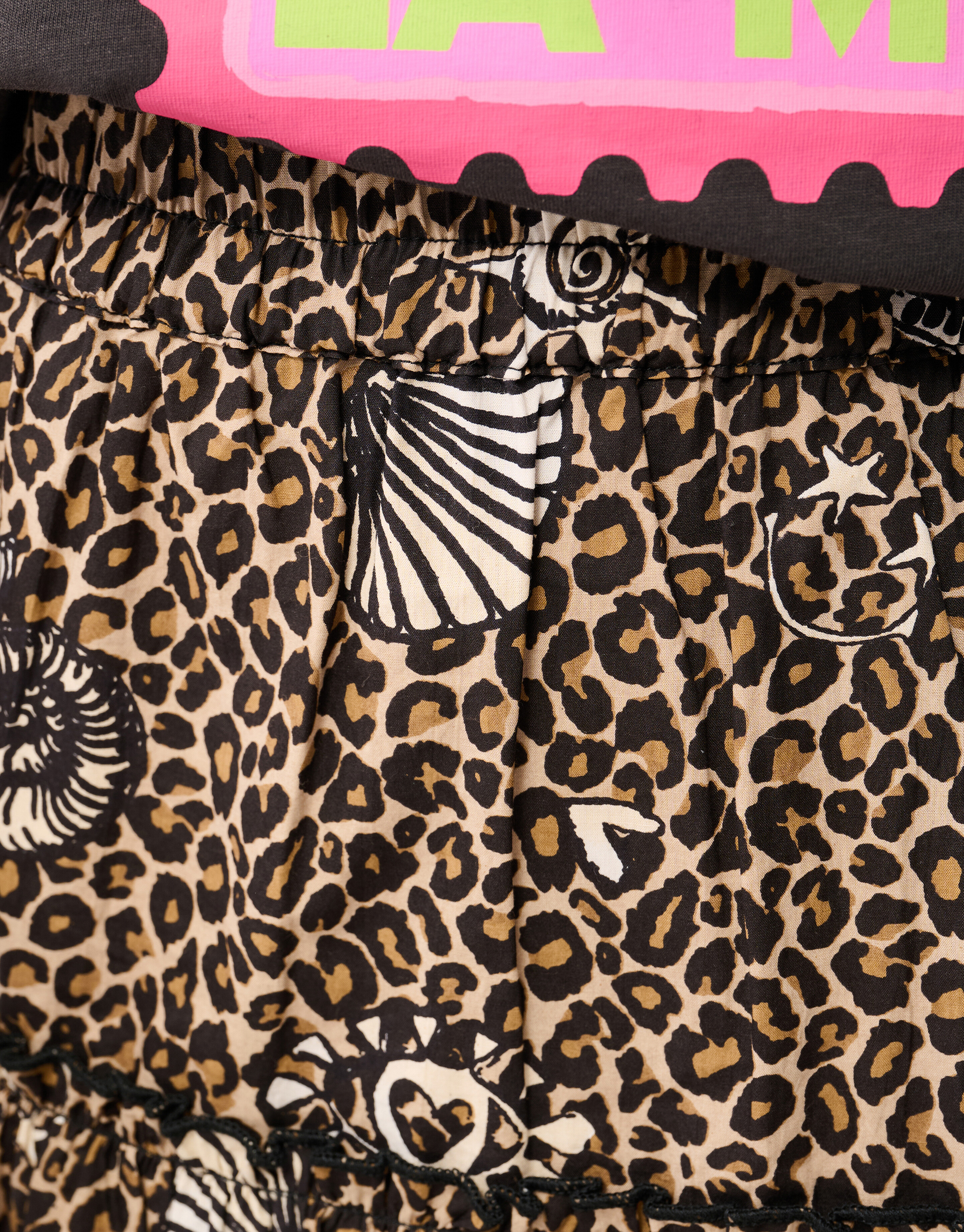 Printed Leopard Maxi Rok Bruin SHOEBY GIRLS