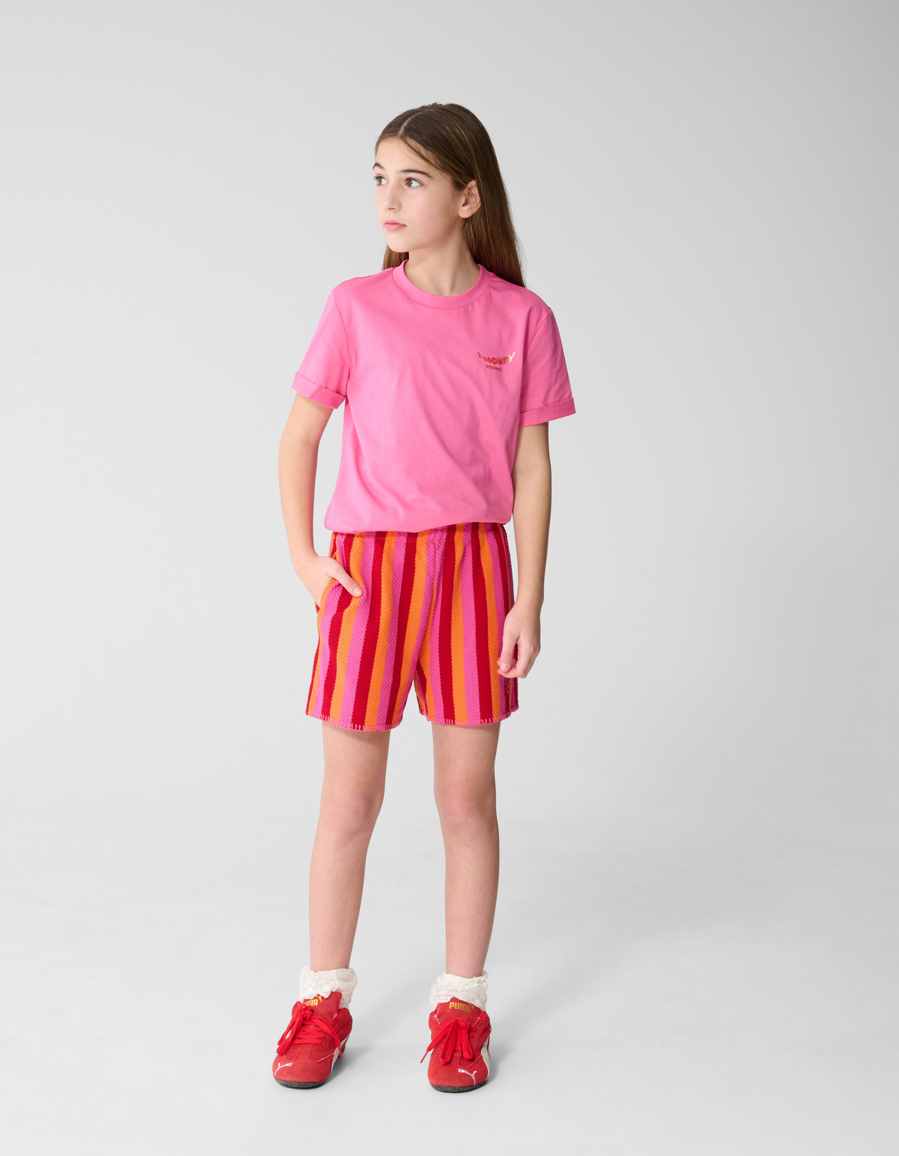 Striped Short Roze SHOEBY GIRLS