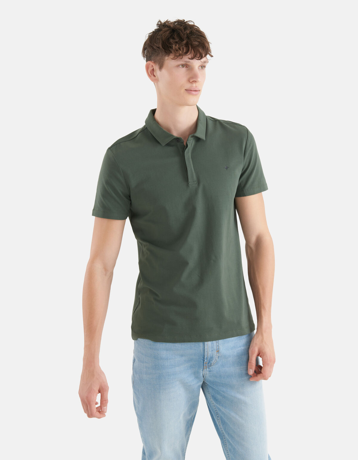 Jersey Polo Donkergroen SHOEBY MEN