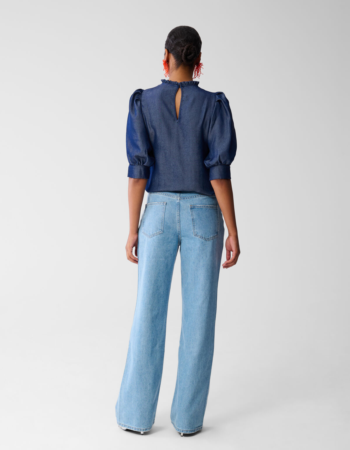Tencel Top Donkerblauw SHOEBY WOMEN