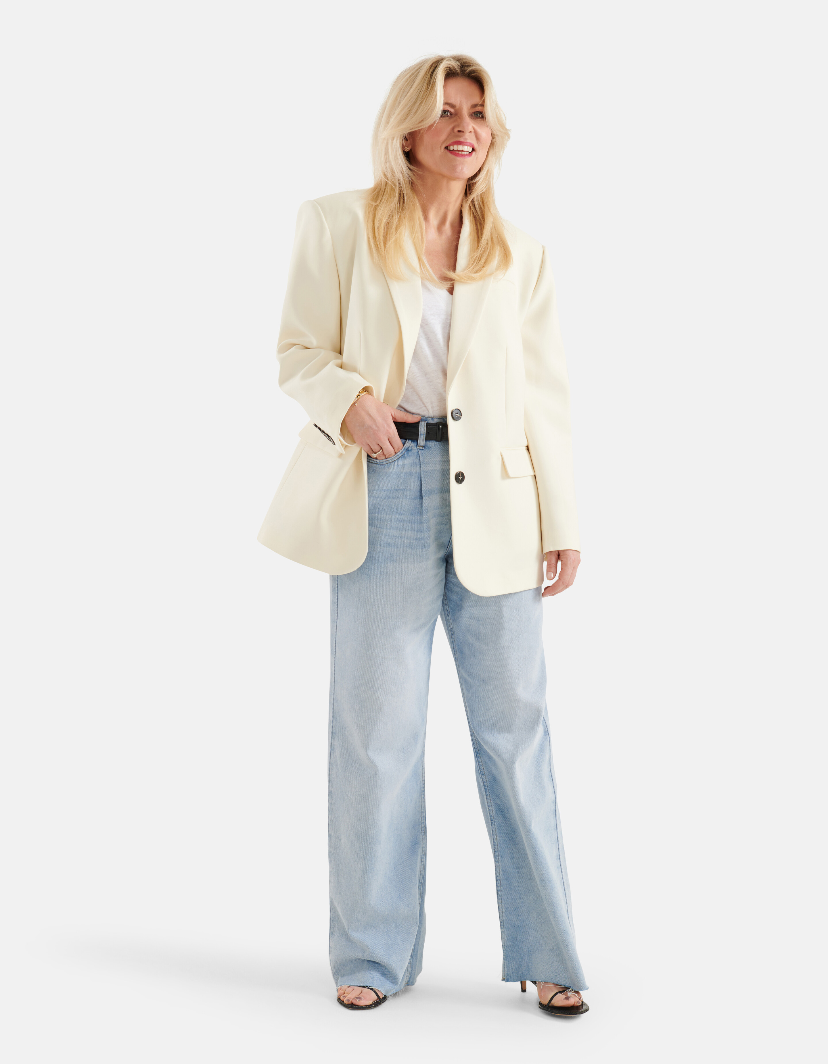 Linnen T-shirt Wit SHOEBY WOMEN