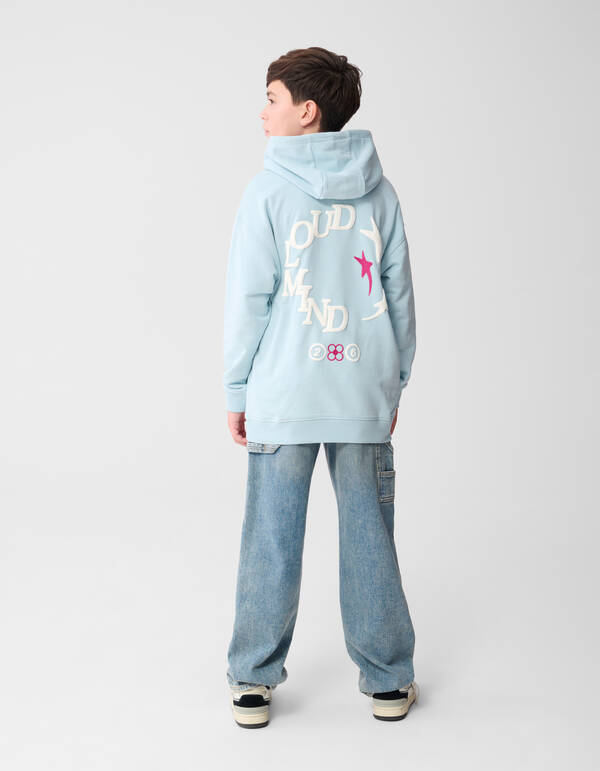 Cloud Artwork Hoodie Lichtblauw SHOEBY BOYS