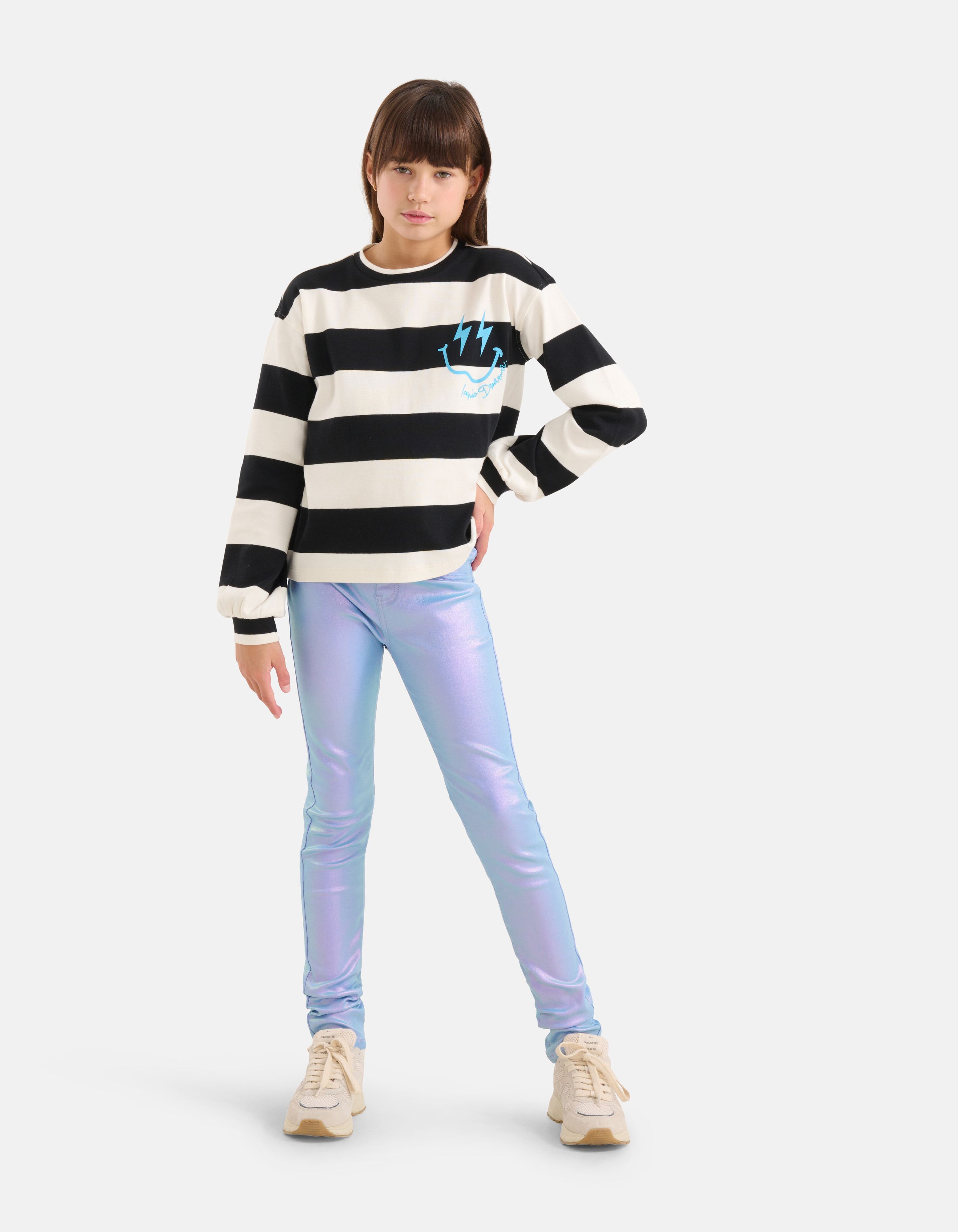 Holografische Coated Tregging Lichtpaars SHOEBY GIRLS