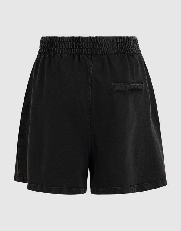 Washed Sweat Short Donkergrijs SHOEBY WOMEN