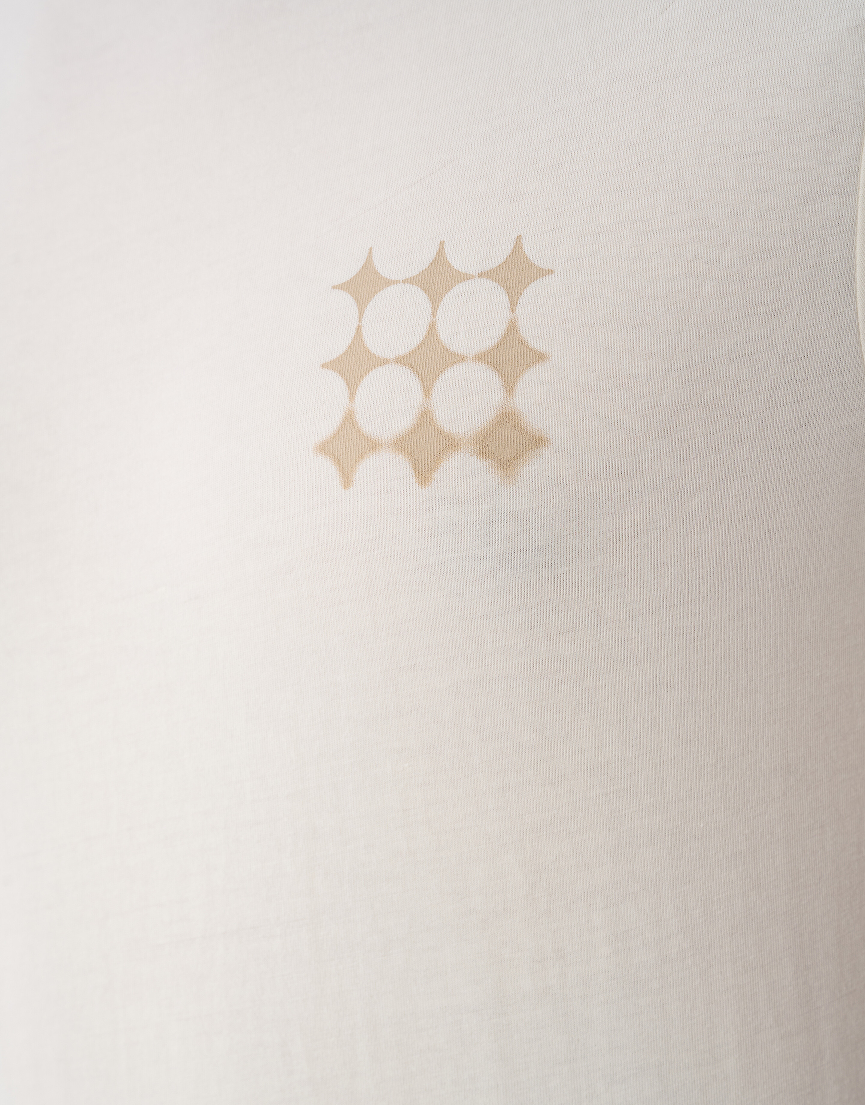 Multi Sparkle Logo T-shirt Gebroken Wit SHOEBY MEN